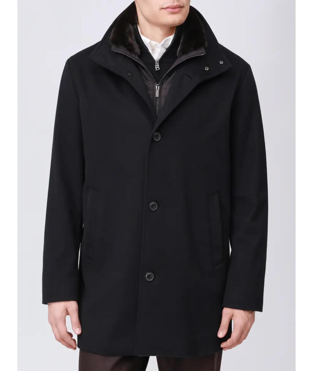 PAUL & SHARK Черное кашемировое пальто, фото 4