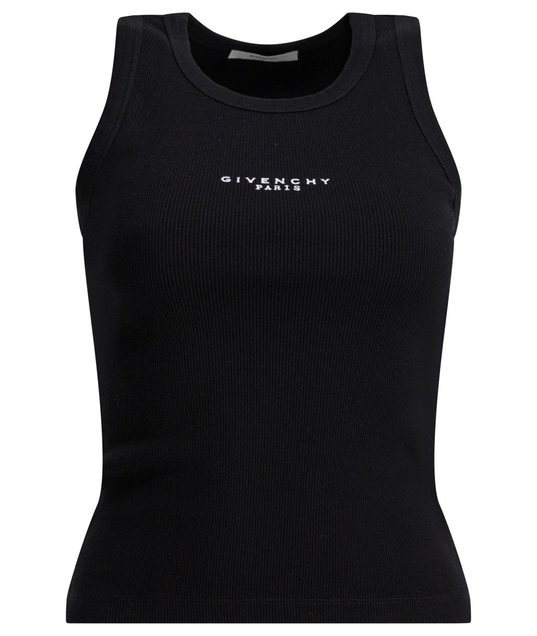 GIVENCHY Черная хлопковая майка, фото 1