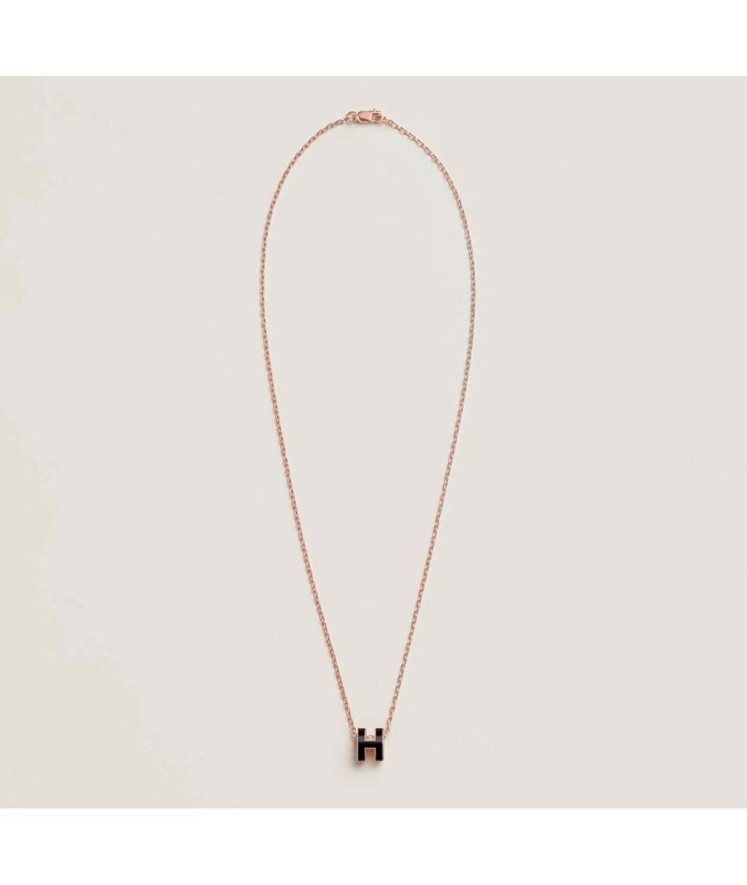 HERMES Черная металлическая подвеска, фото 2