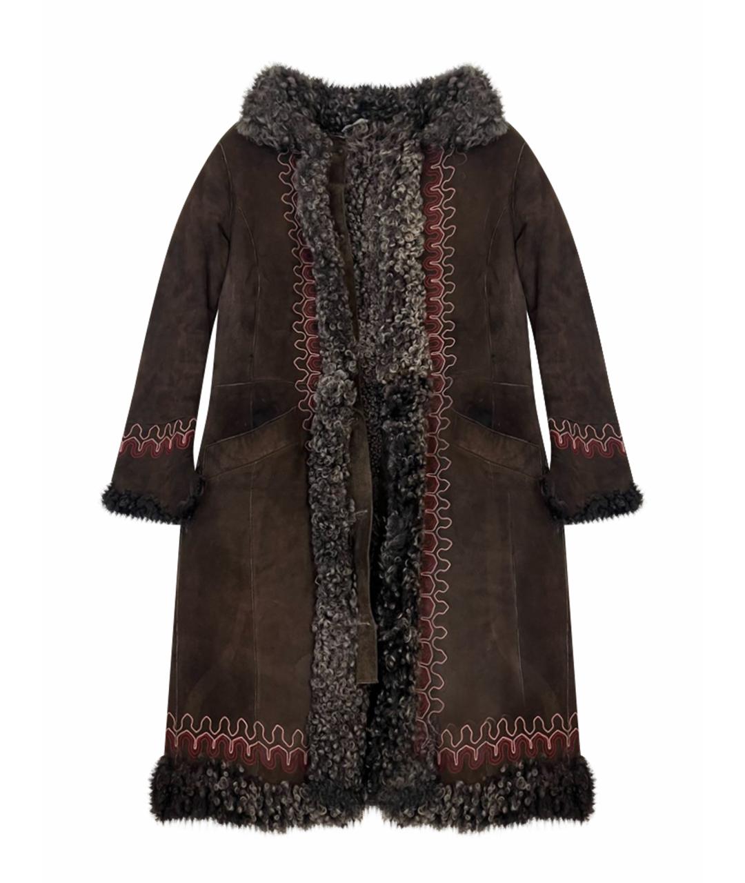 MAX&CO Коричневая дубленка, фото 1