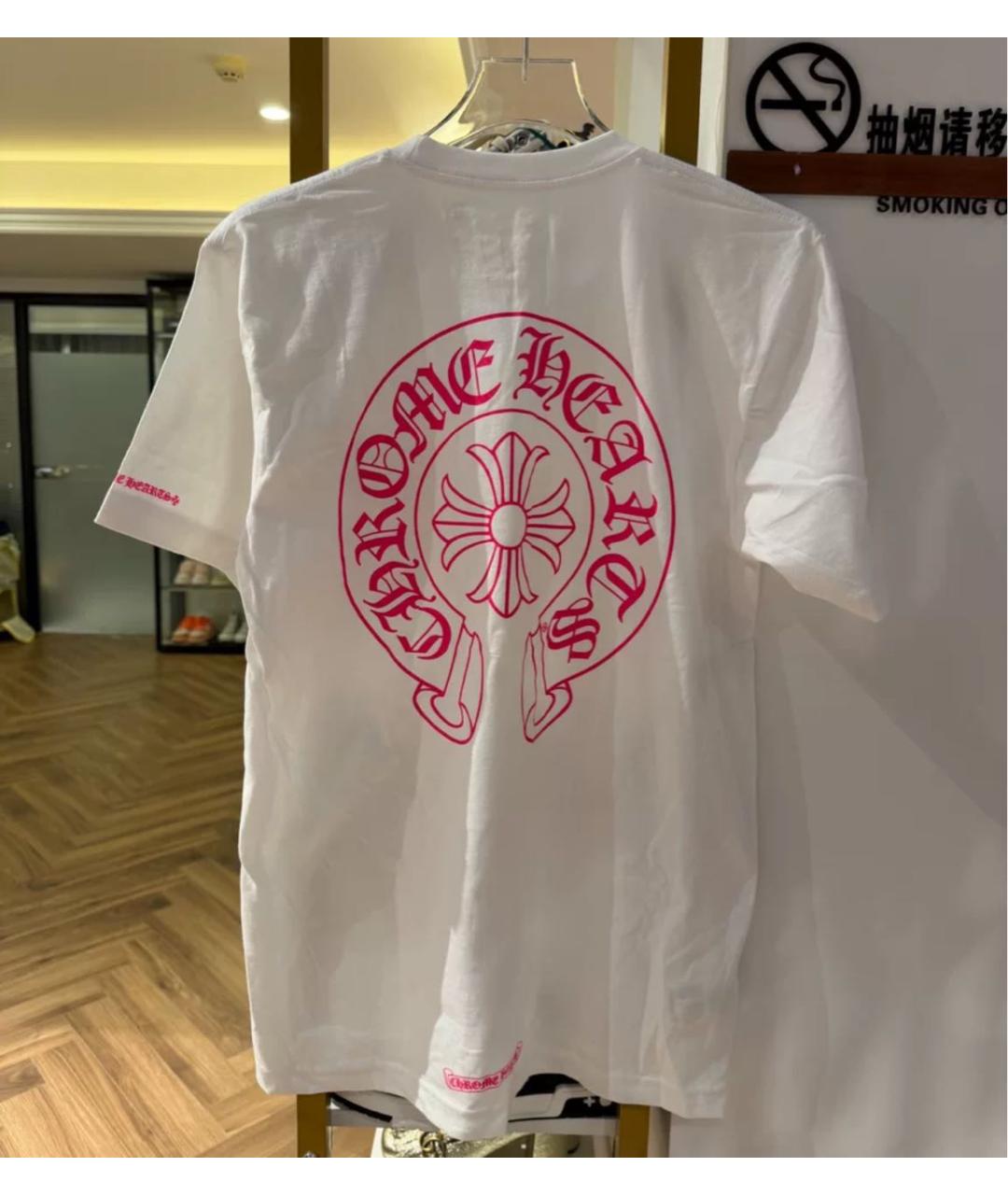 CHROME HEARTS Белая футболка, фото 4