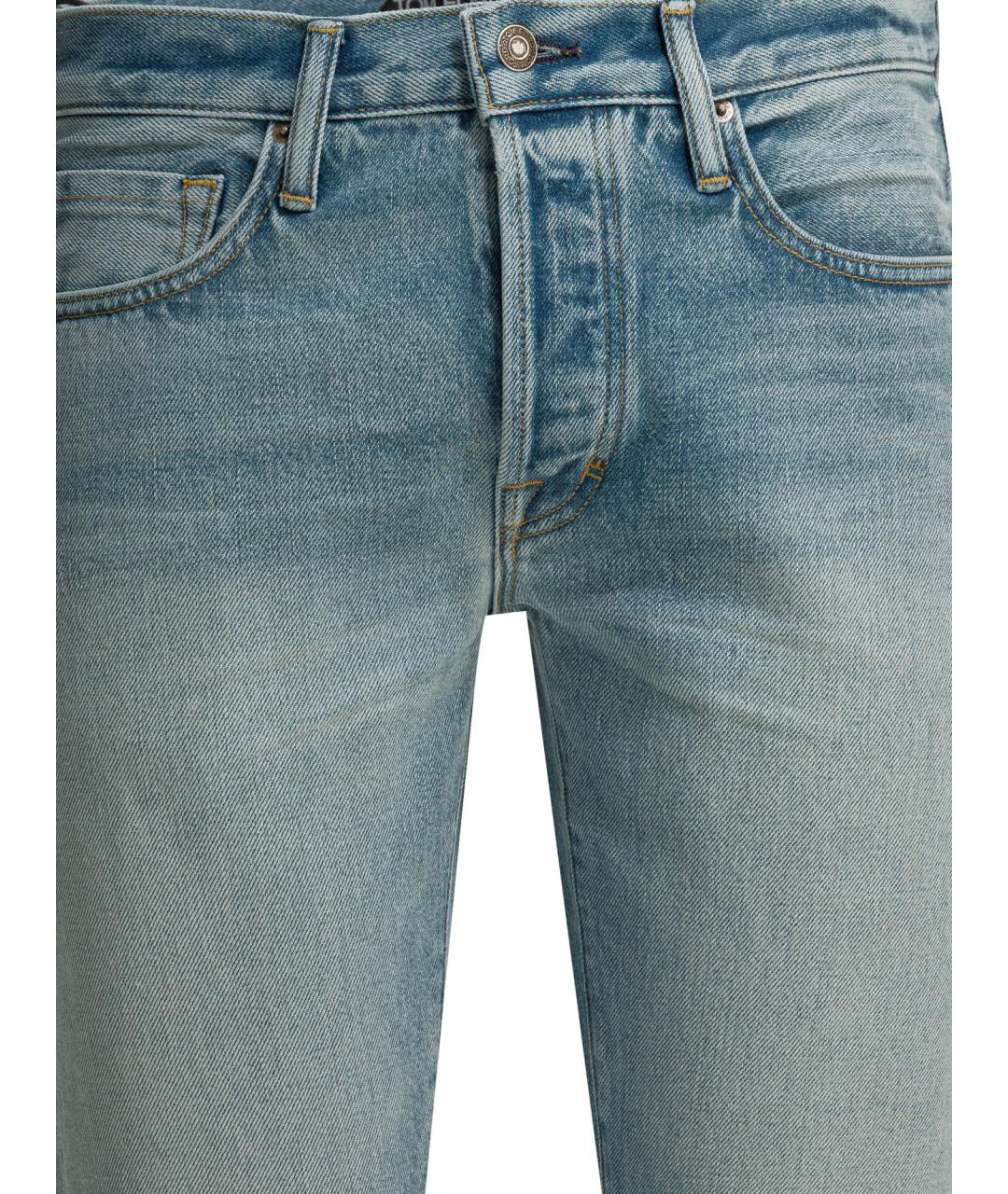 TOM FORD Голубые хлопко-лиоцелловые джинсы скинни, фото 3