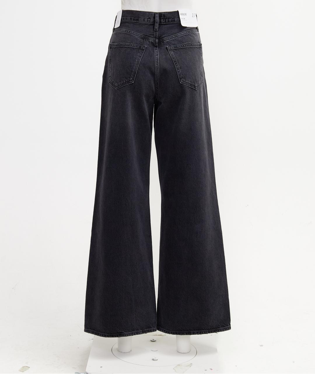 AGOLDE Черные хлопковые джинсы клеш, фото 2
