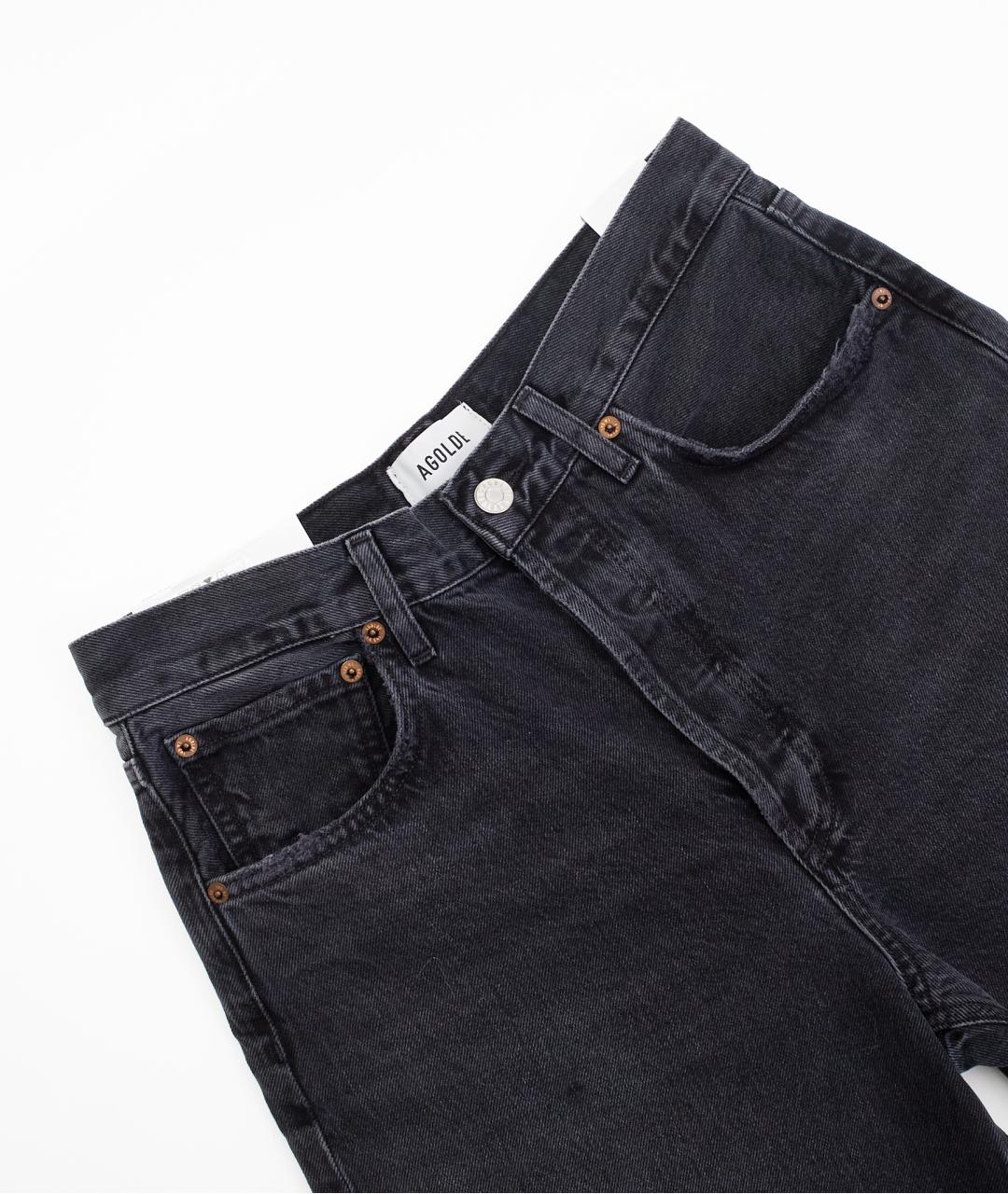 AGOLDE Черные хлопковые джинсы клеш, фото 3