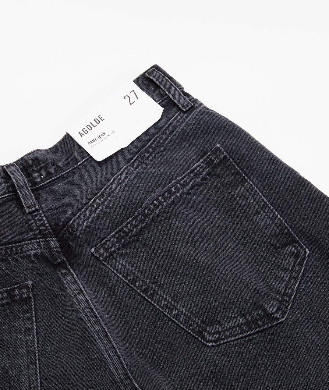 AGOLDE Черные хлопковые джинсы клеш, фото 6