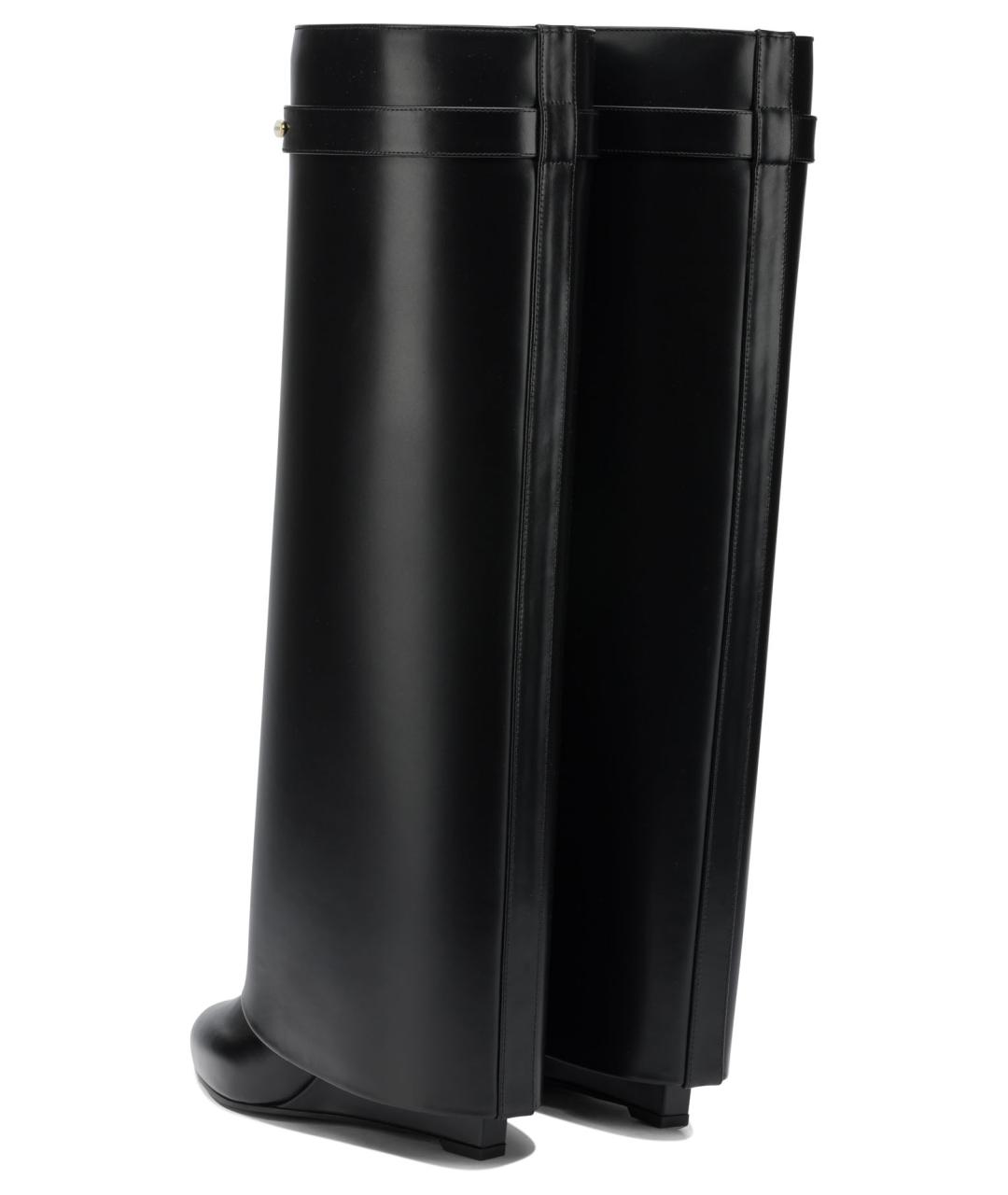 GIVENCHY Черные кожаные сапоги, фото 4
