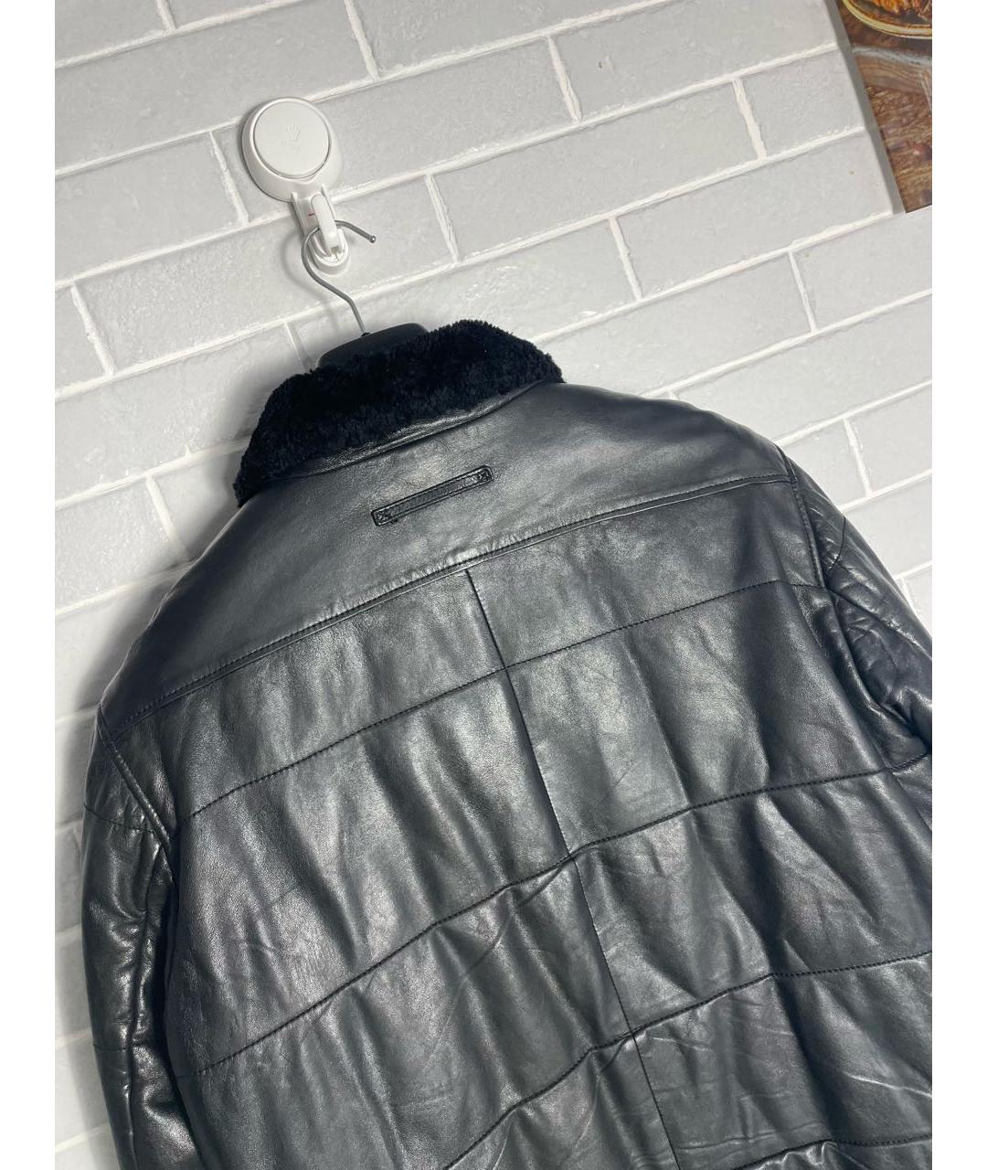 PRADA Черная кожаная куртка, фото 3
