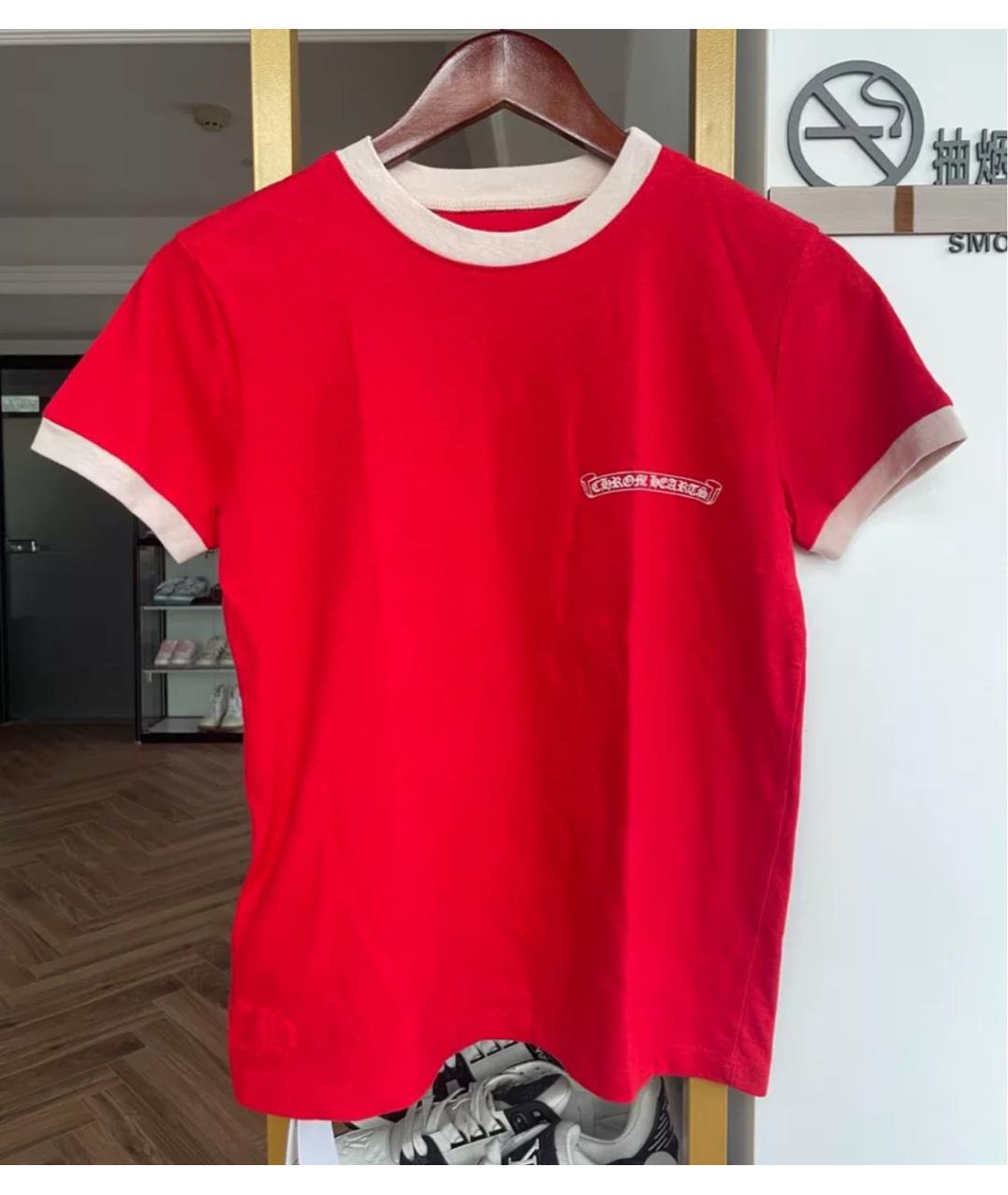 CHROME HEARTS Красная футболка, фото 6