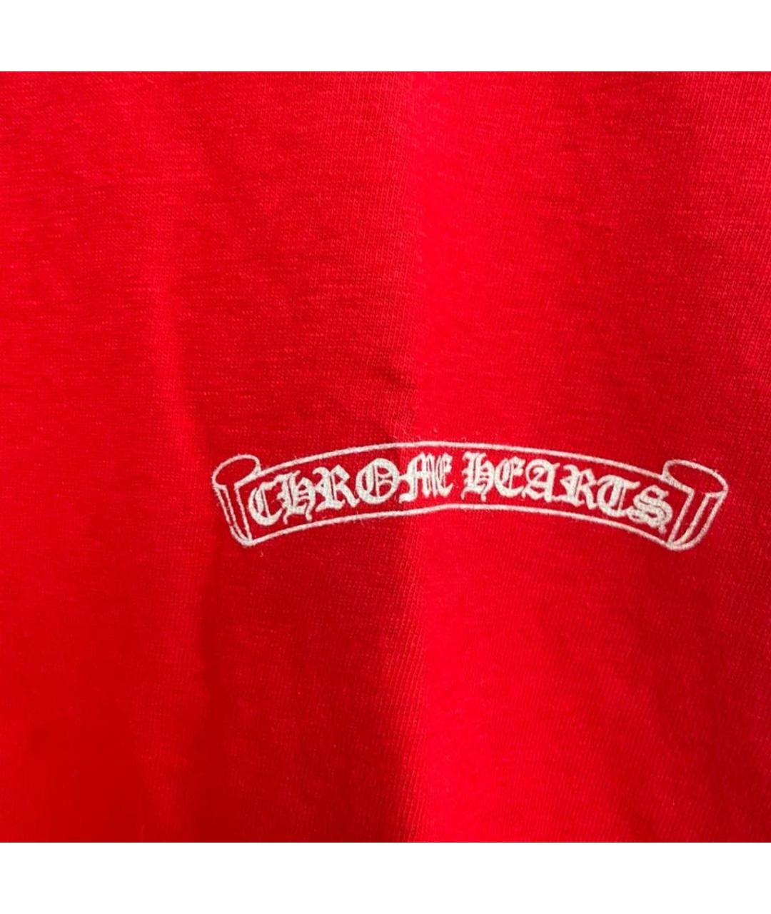 CHROME HEARTS Красная футболка, фото 2