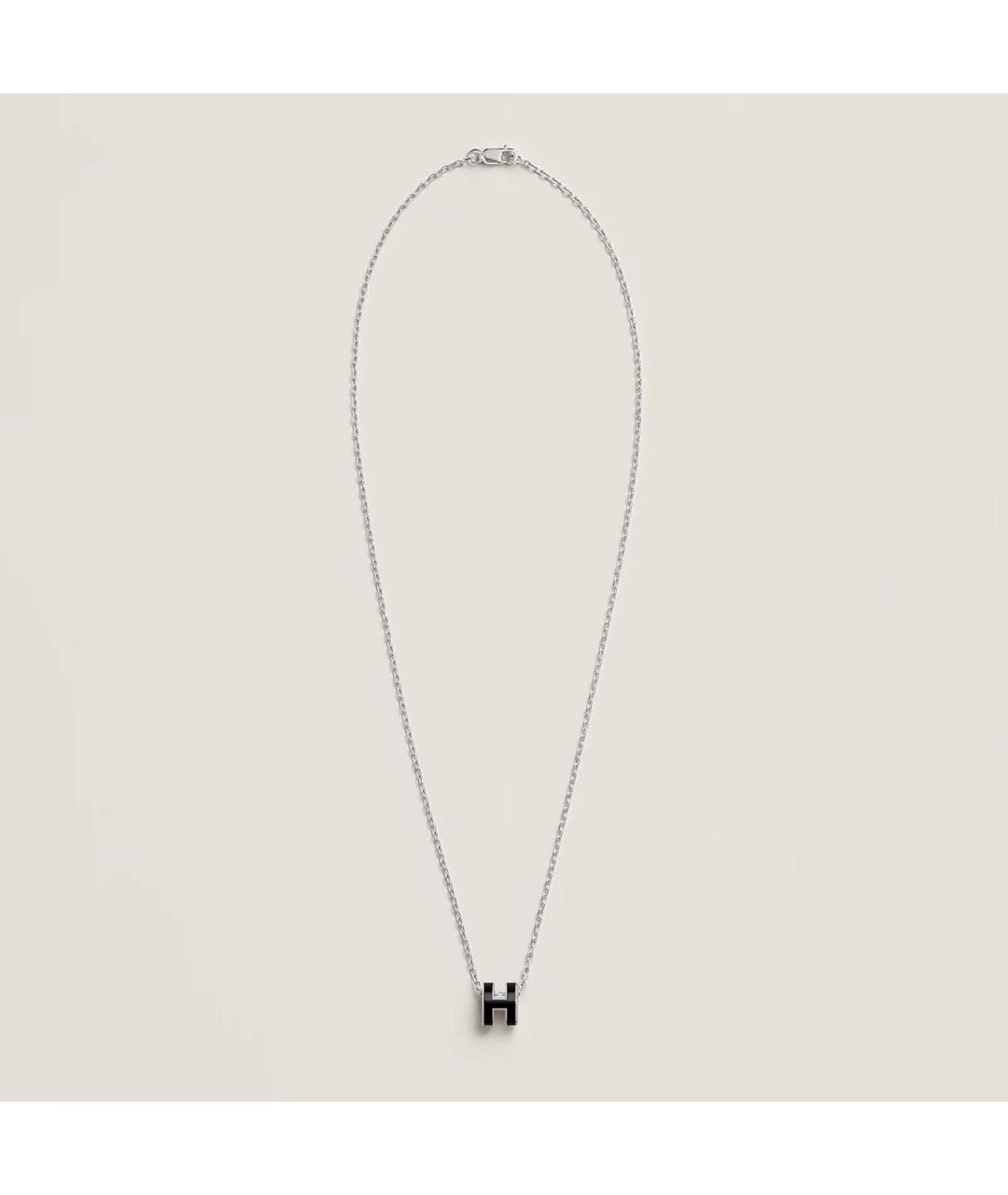 HERMES Черная металлическая подвеска, фото 3