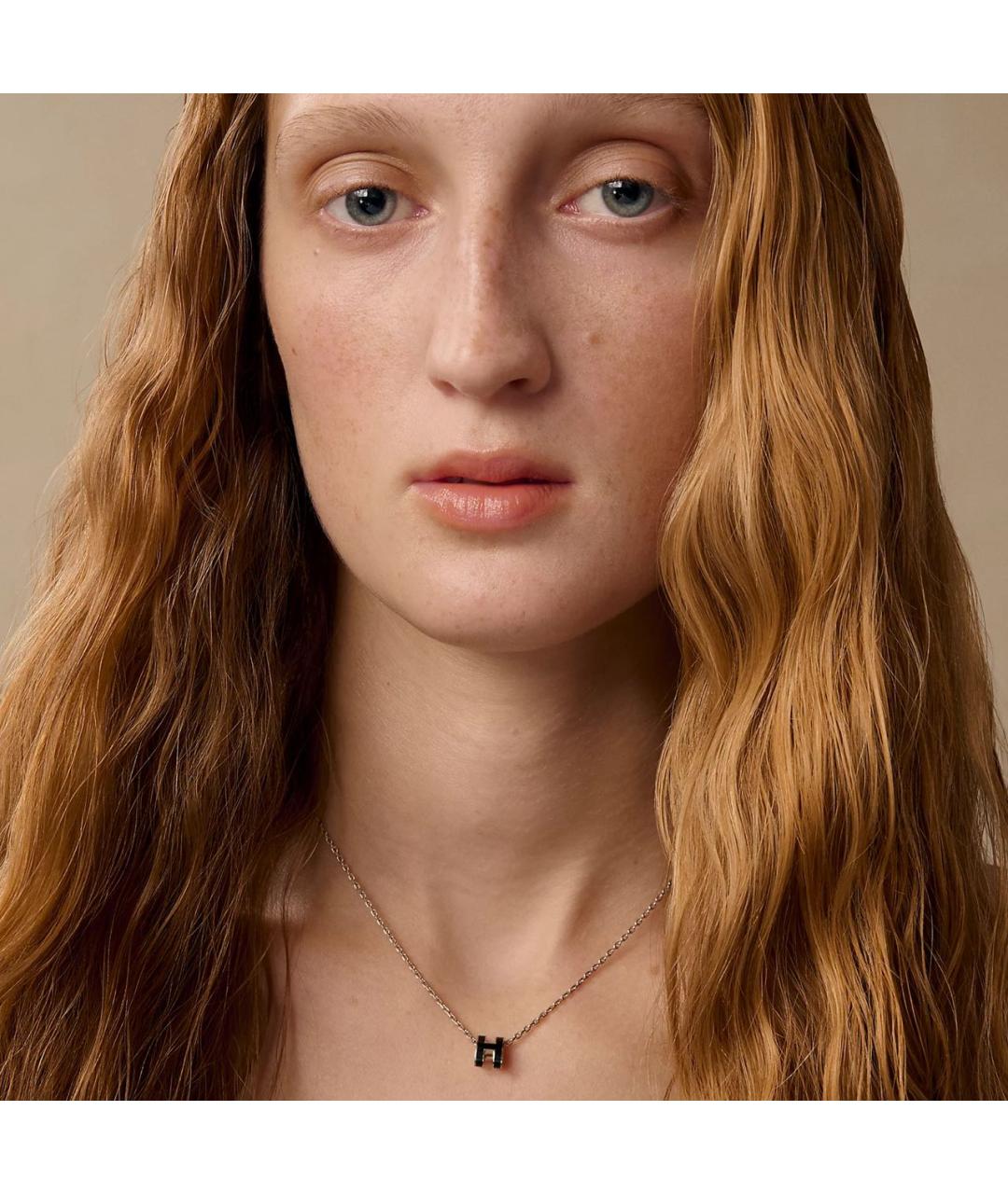 HERMES Черная металлическая подвеска, фото 2