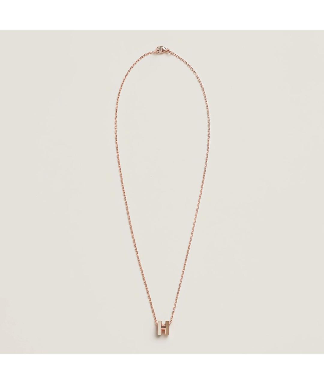 HERMES Бежевая металлическая подвеска, фото 3