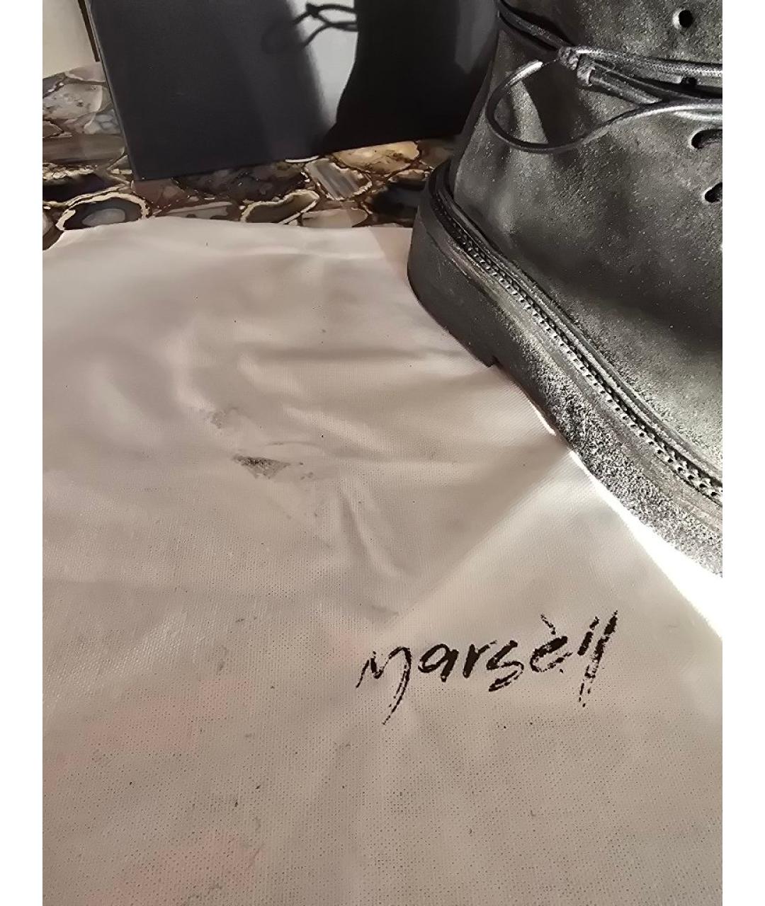 MARSELL Черные замшевые ботинки, фото 8