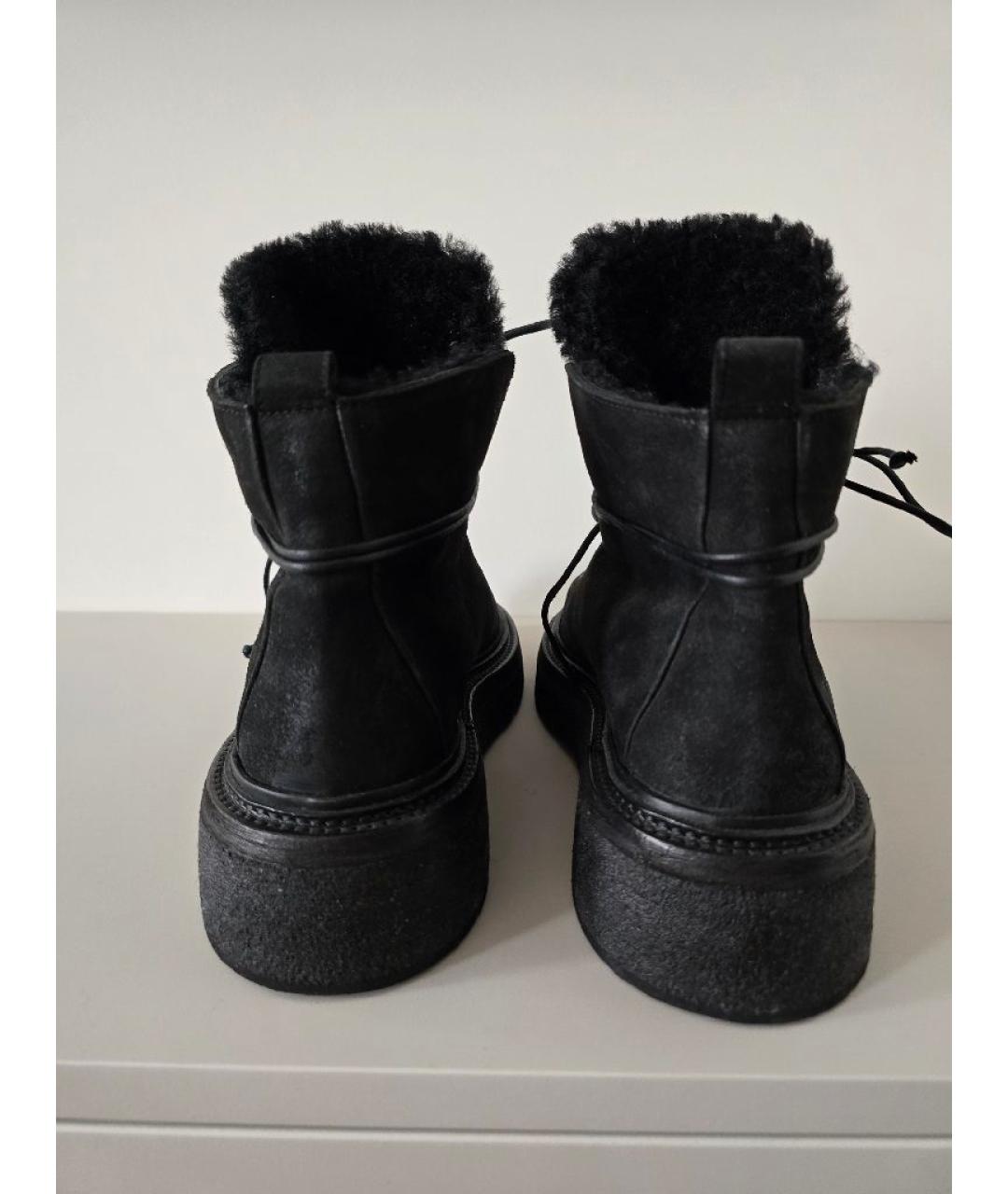 MARSELL Черные замшевые ботинки, фото 4
