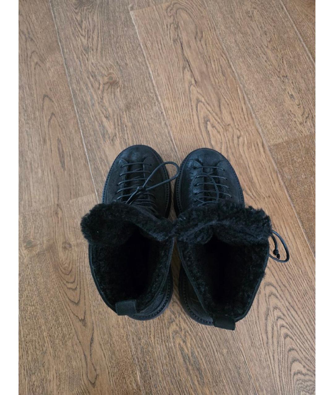 MARSELL Черные замшевые ботинки, фото 3