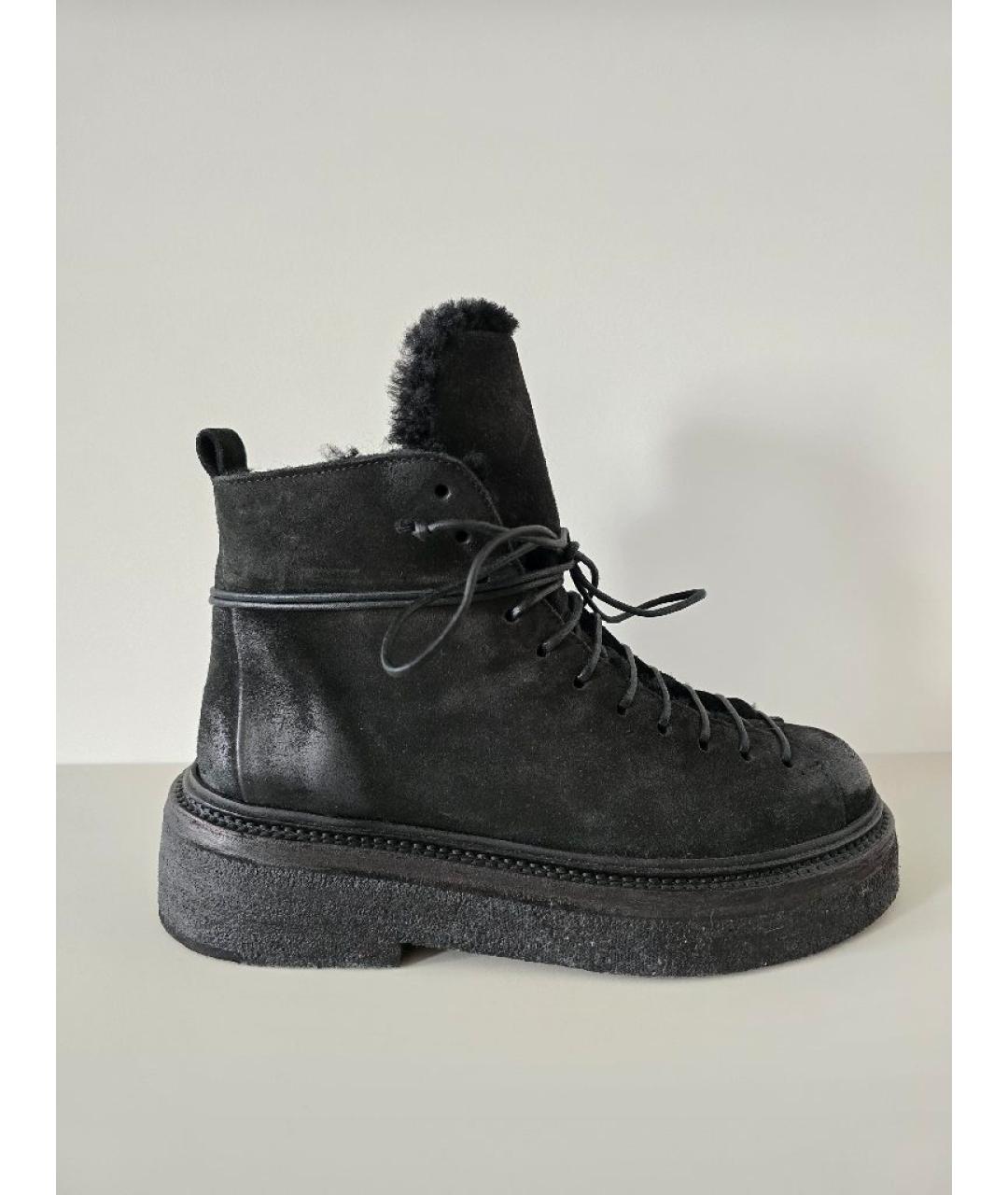 MARSELL Черные замшевые ботинки, фото 10