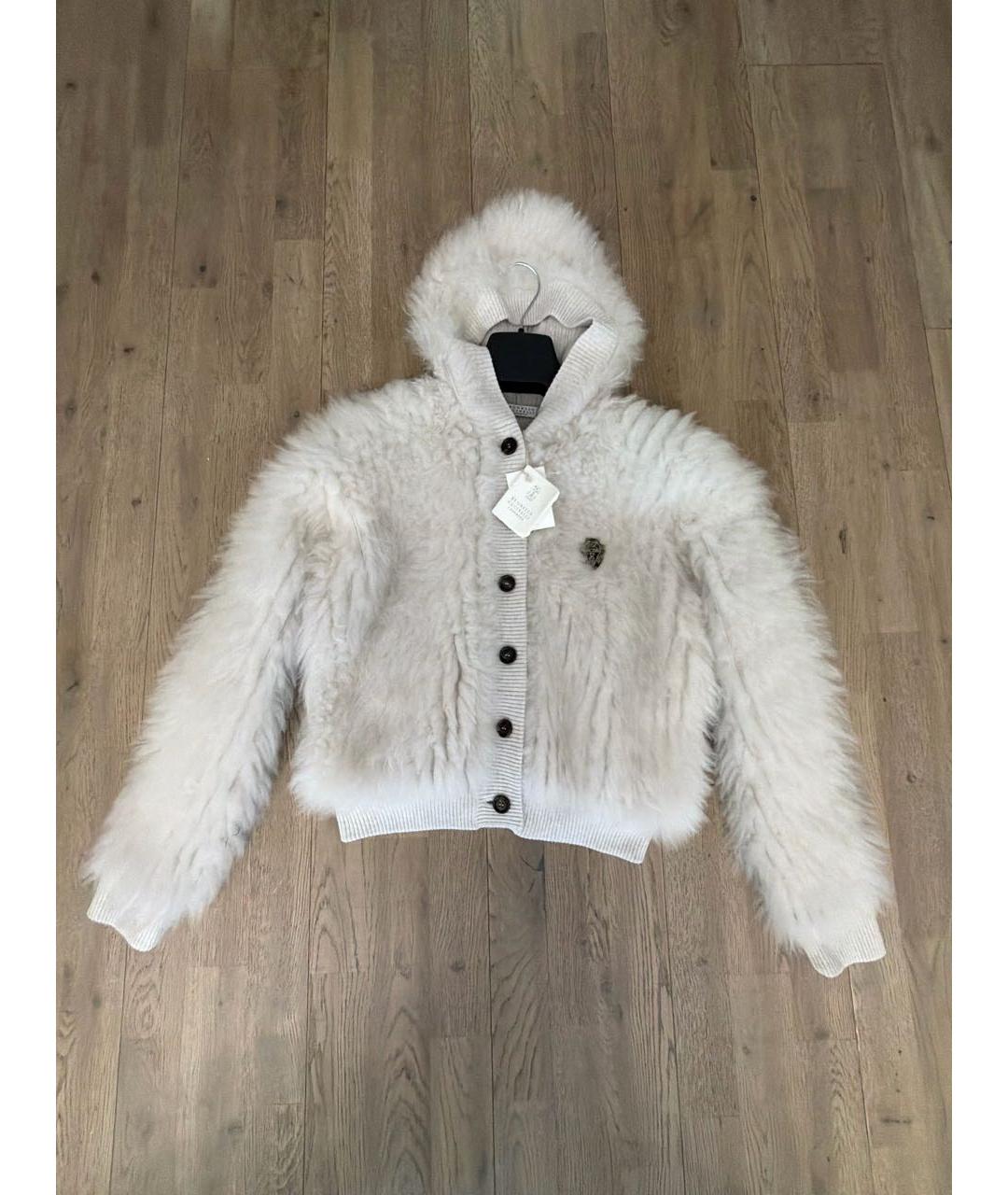 BRUNELLO CUCINELLI Серый кашемировый кардиган, фото 5