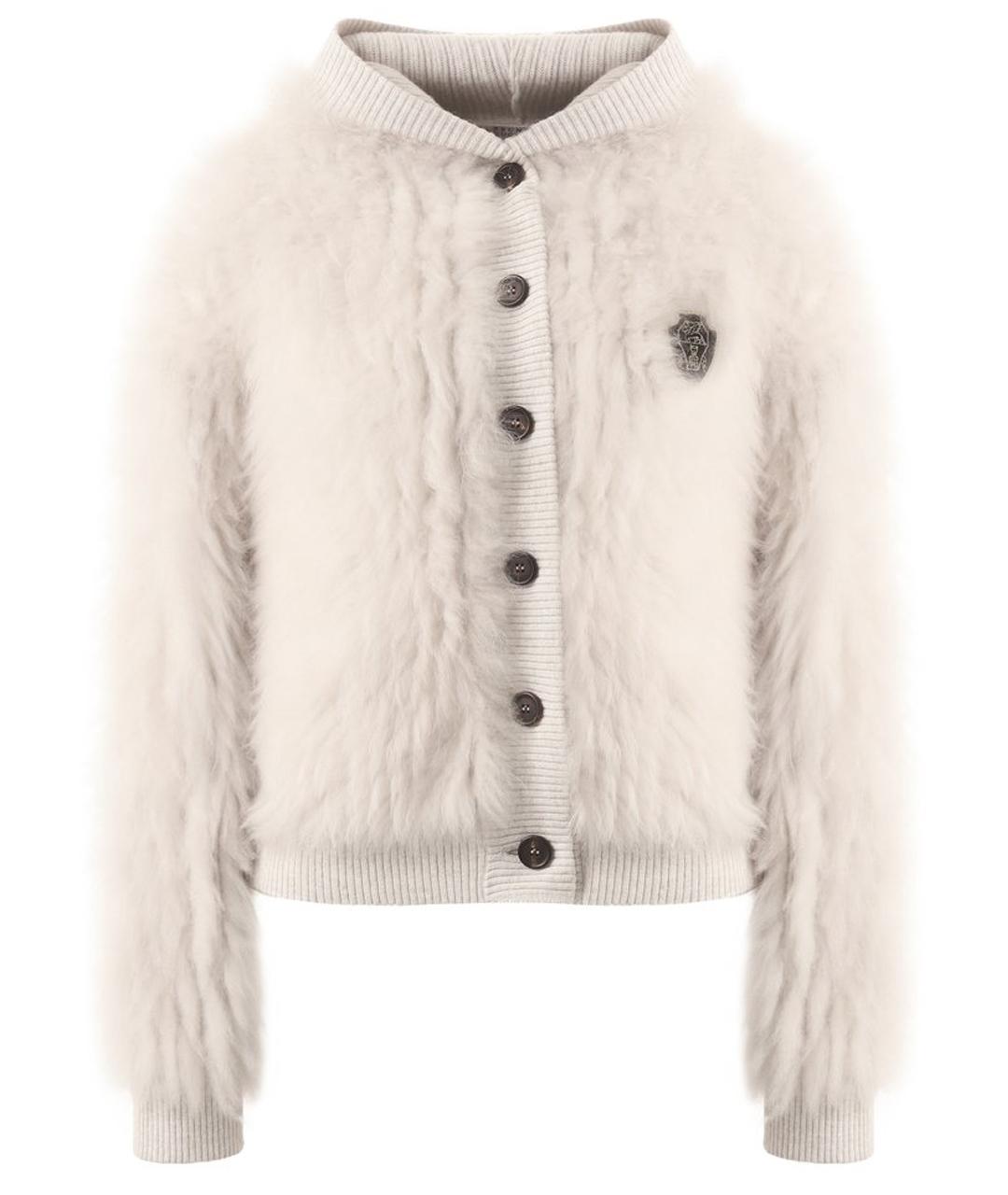 BRUNELLO CUCINELLI Серый кашемировый кардиган, фото 1