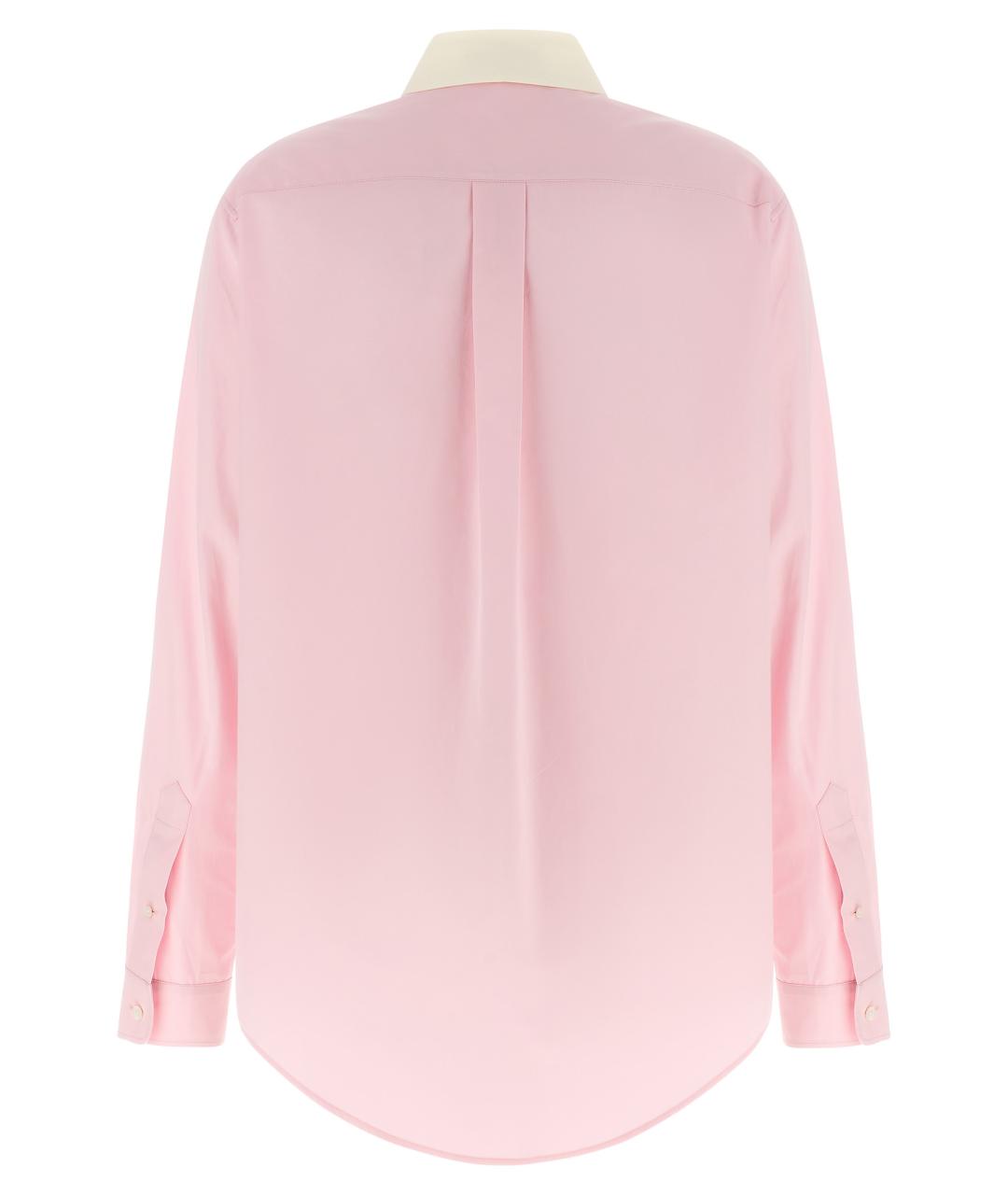MIU MIU Розовая хлопковая рубашка, фото 2