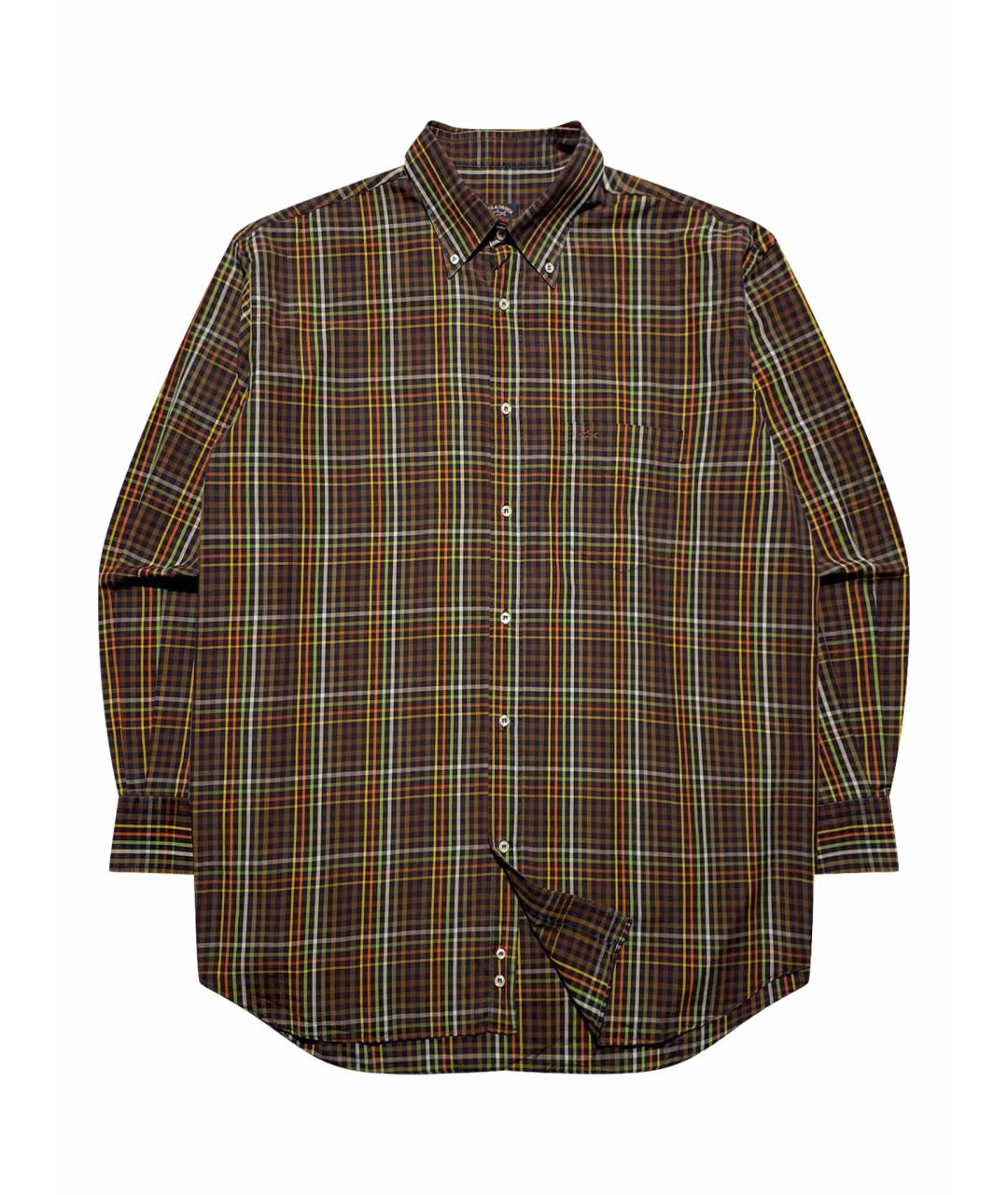 PAUL & SHARK Коричневая хлопковая кэжуал рубашка, фото 1