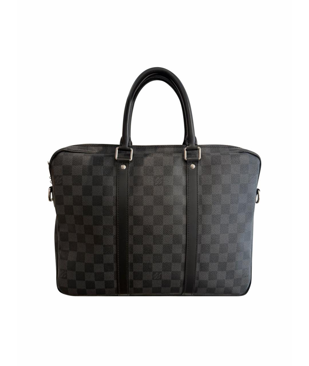LOUIS VUITTON Черный портфель, фото 1