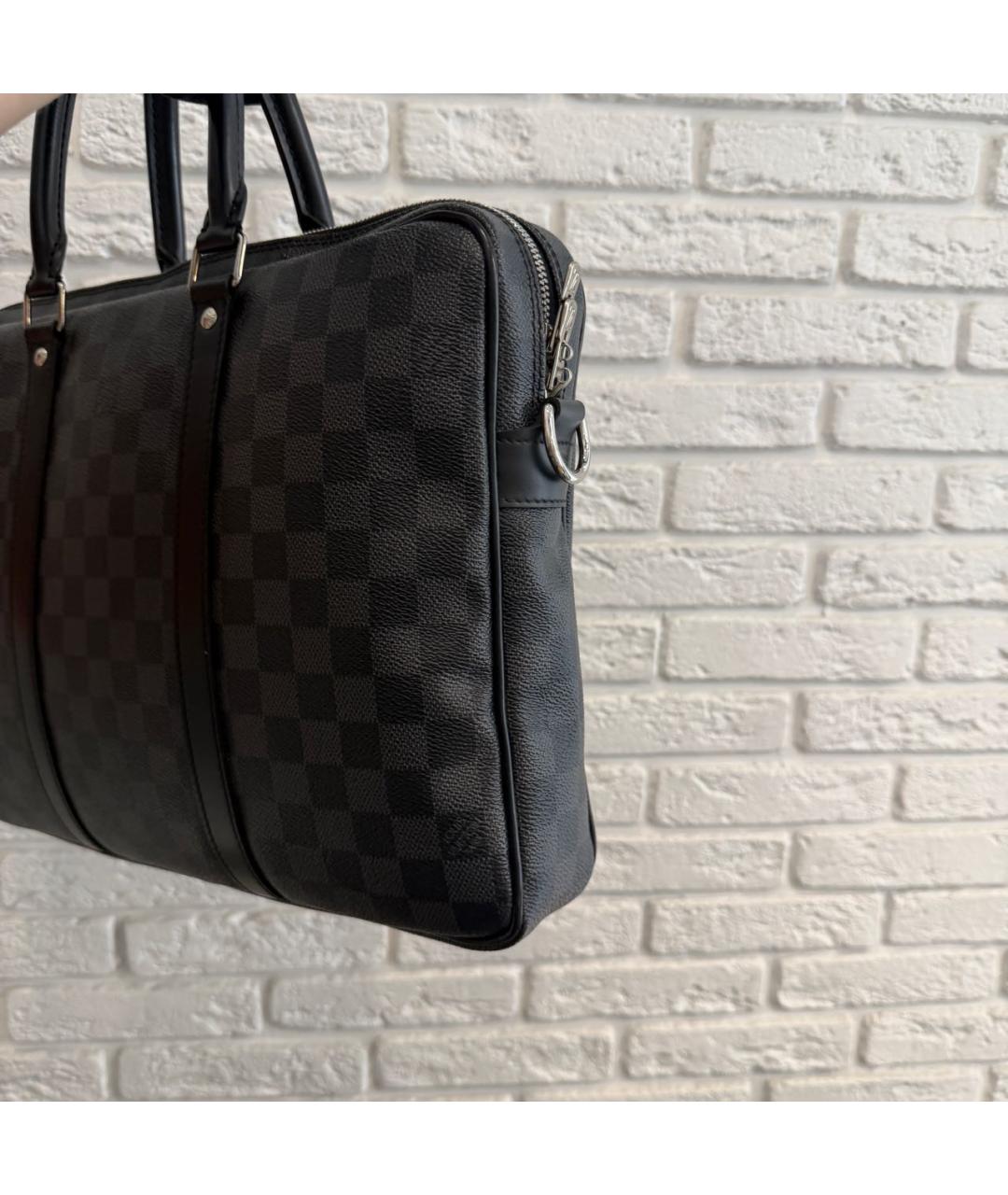 LOUIS VUITTON Черный портфель, фото 4