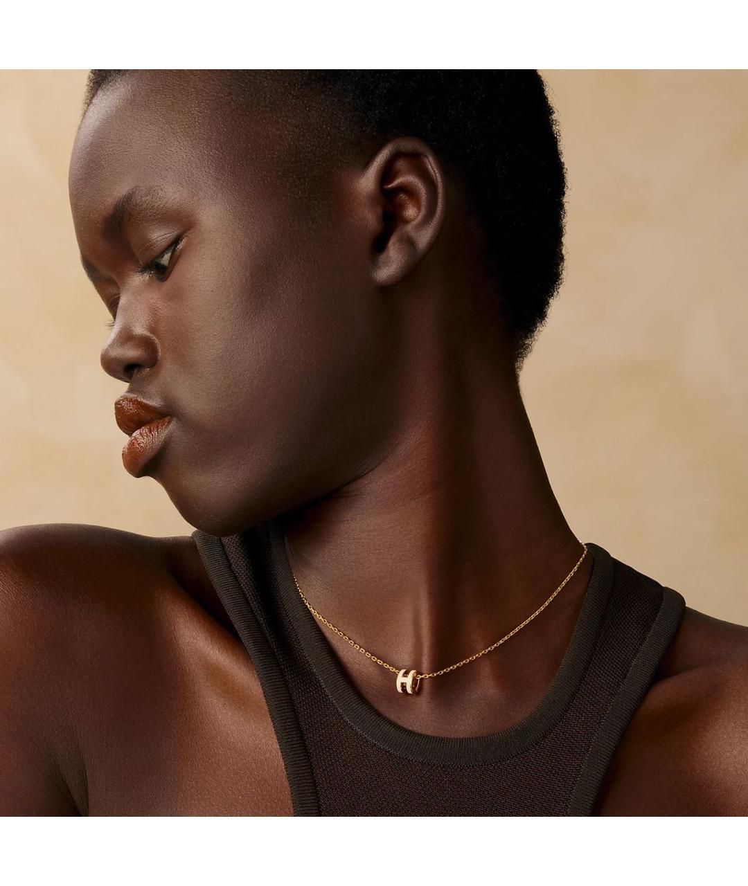 HERMES Розовая металлическая подвеска, фото 2