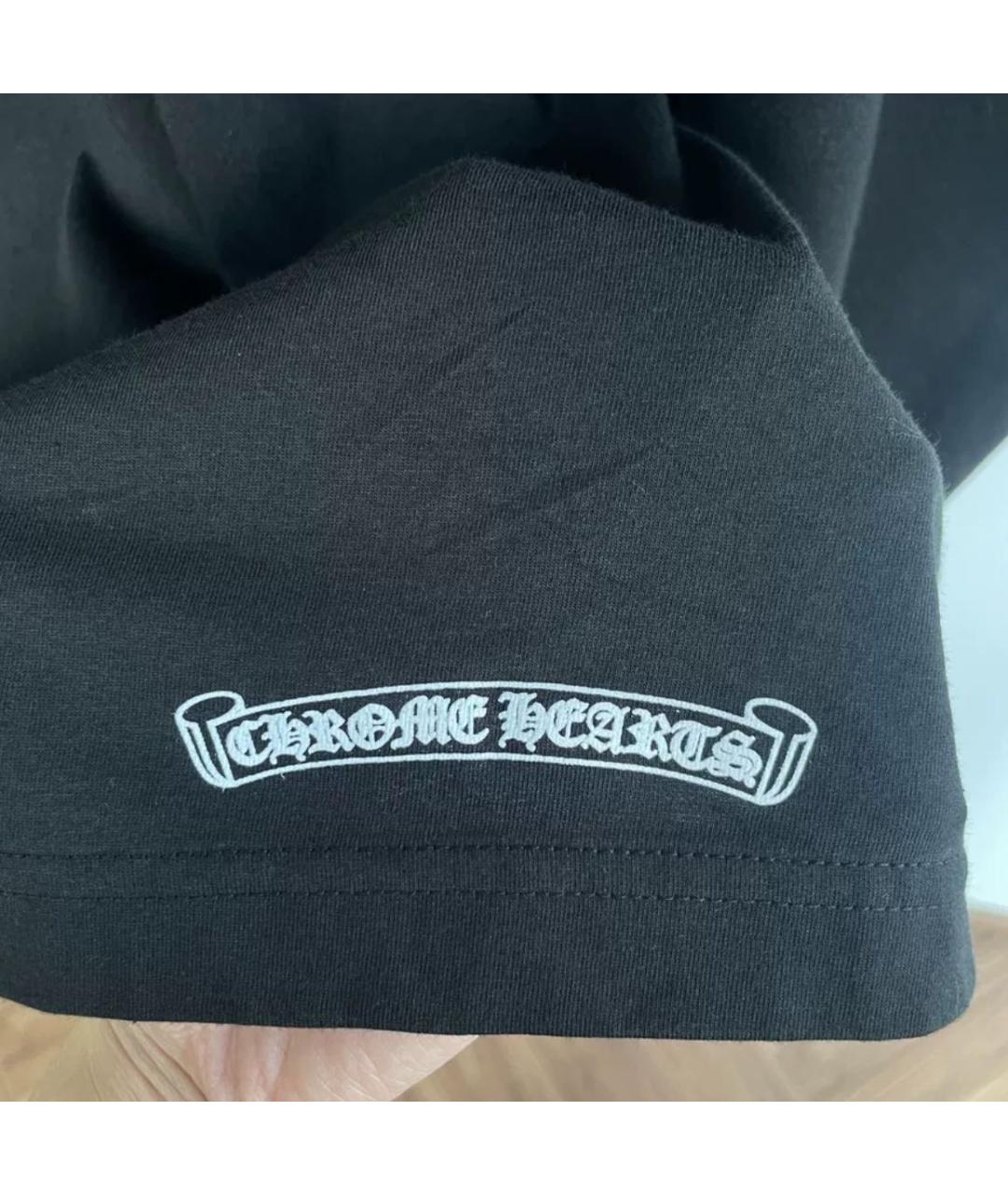 CHROME HEARTS Черная футболка, фото 3