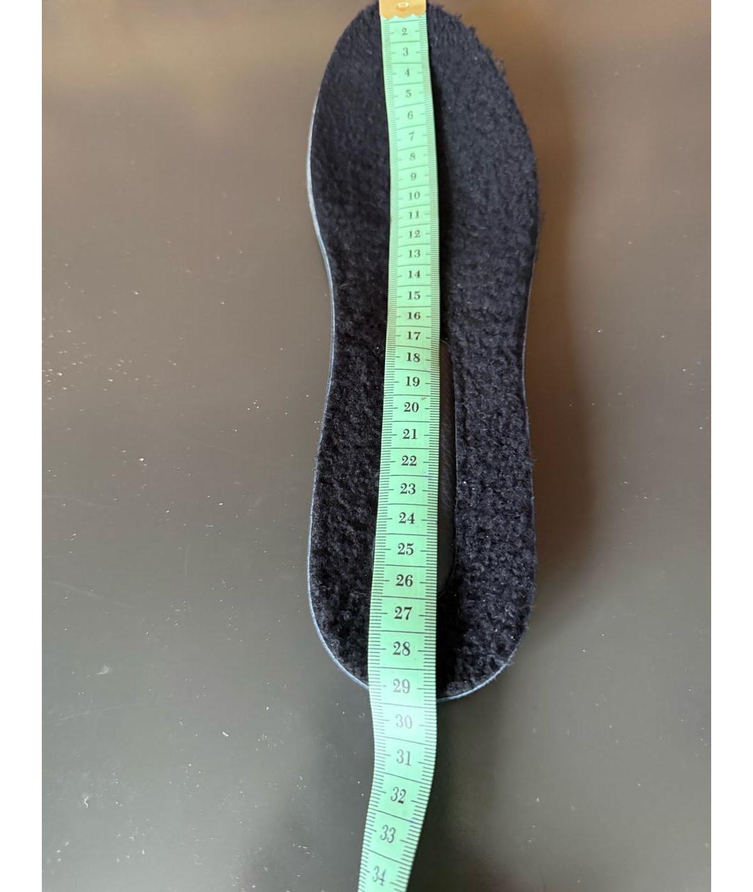 STEFANO RICCI Темно-синие текстильные низкие кроссовки / кеды, фото 6