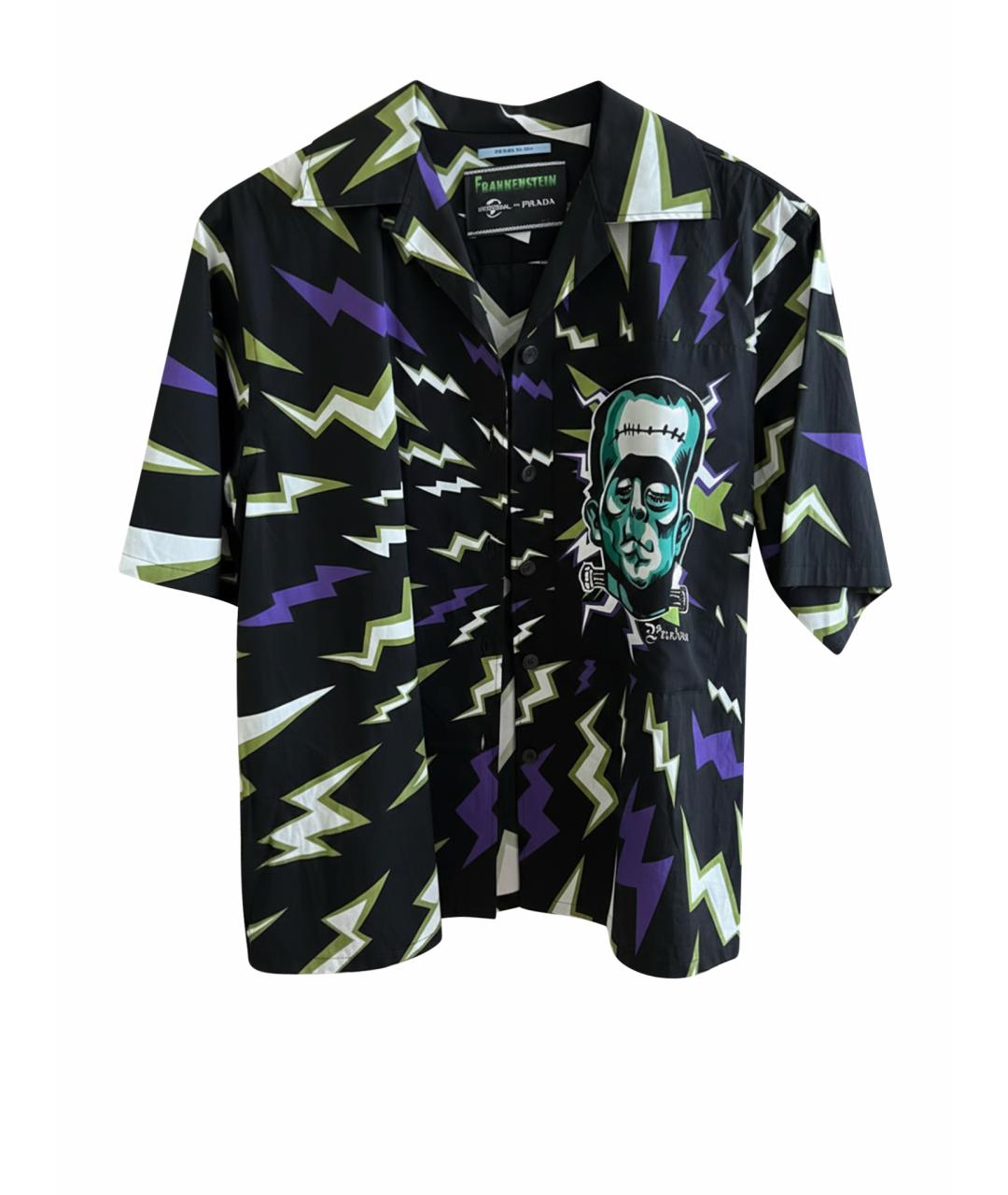 PRADA Черная хлопковая кэжуал рубашка, фото 1