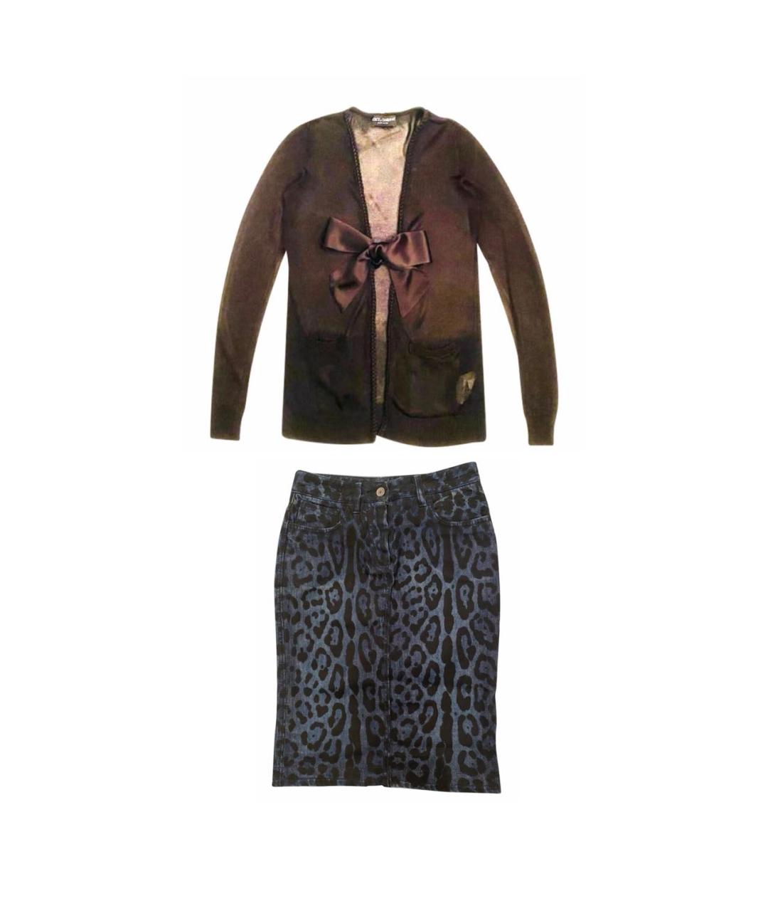 DOLCE&GABBANA Черный костюм с юбками, фото 9