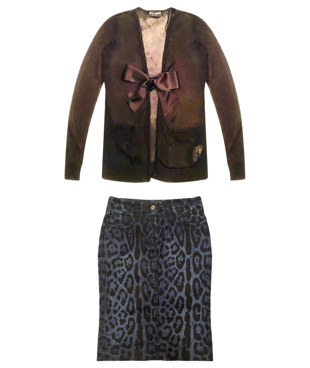 DOLCE&GABBANA Черный костюм с юбками, фото 1