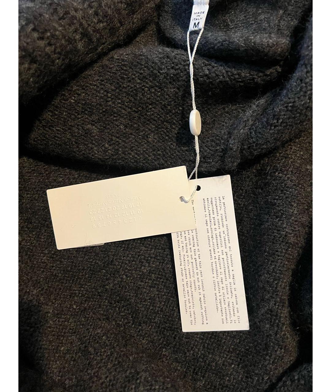 MAISON MARGIELA Антрацитовое шерстяное пальто, фото 4