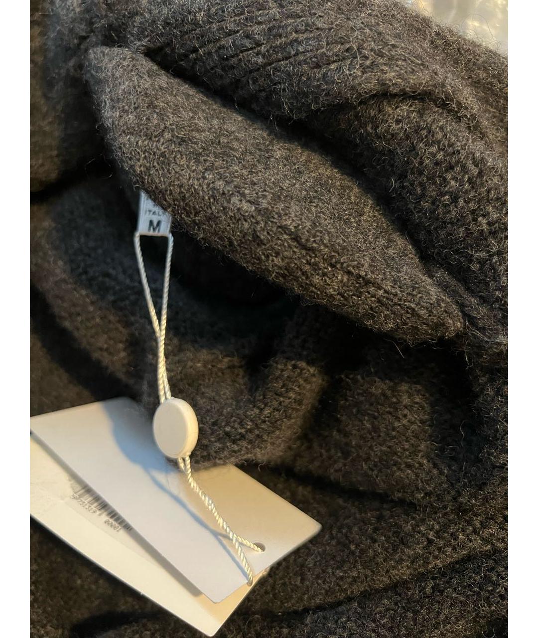 MAISON MARGIELA Антрацитовое шерстяное пальто, фото 7