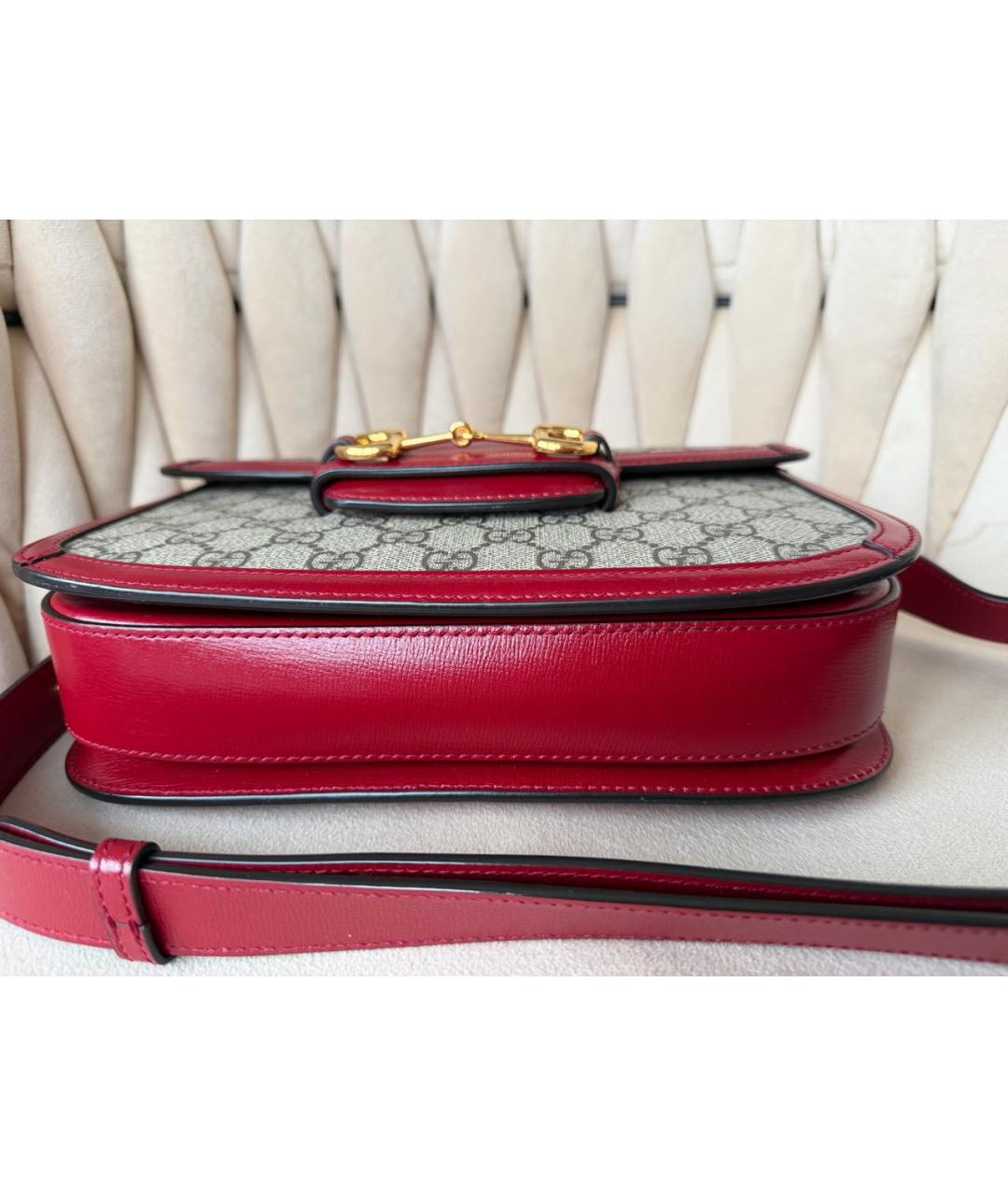 GUCCI Серая кожаная сумка через плечо, фото 4