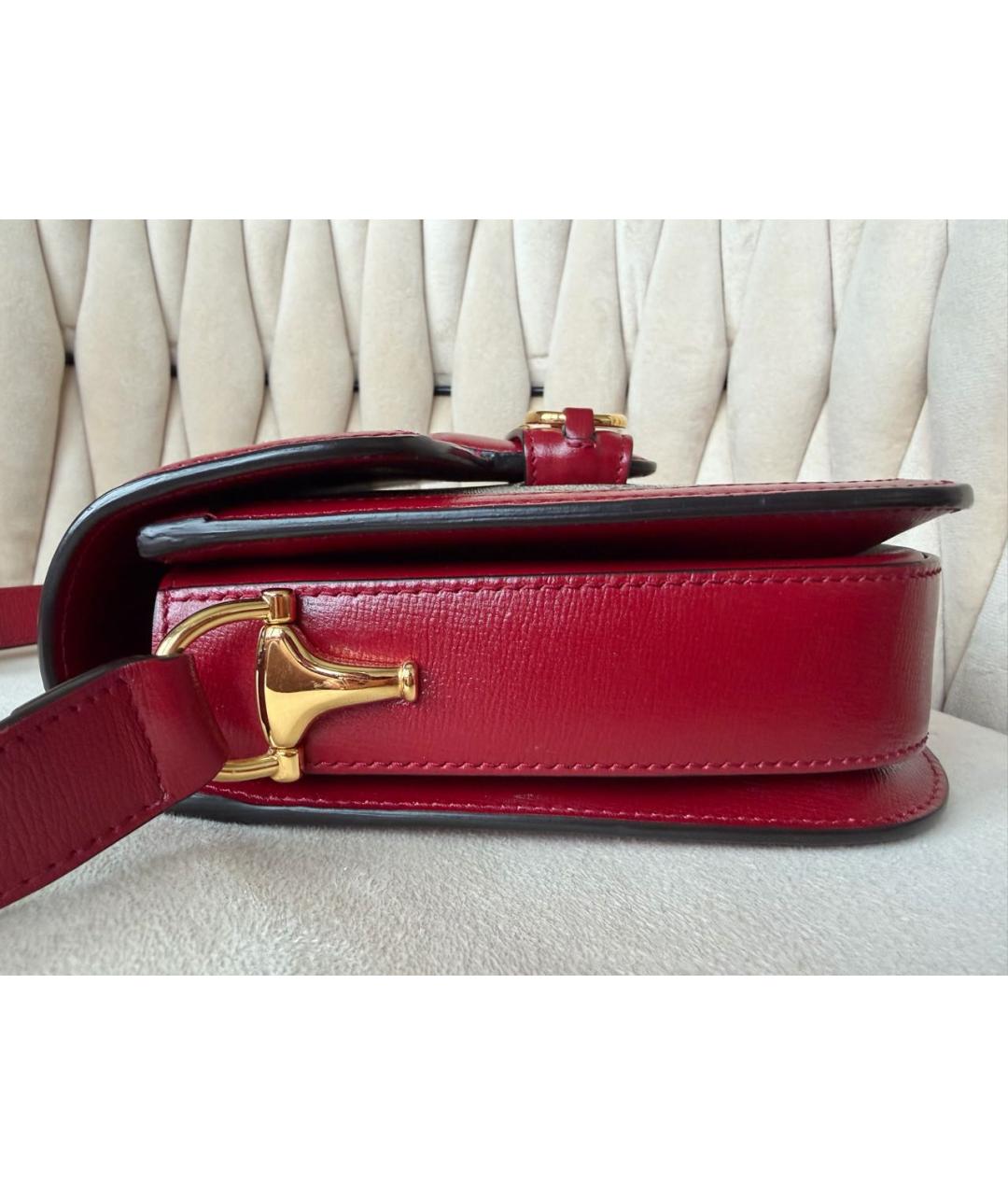 GUCCI Серая кожаная сумка через плечо, фото 5