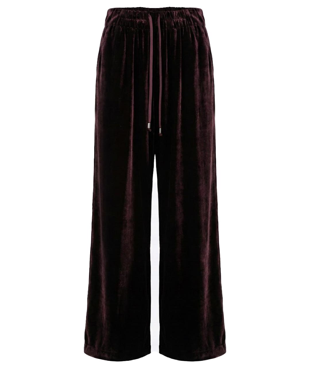 GENTRY PORTOFINO Фиолетовые вискозные брюки широкие, фото 1