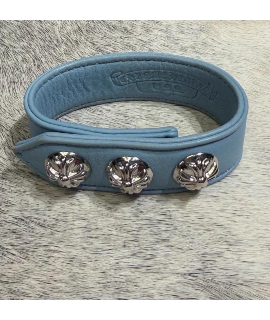 CHROME HEARTS Голубой серебряный браслет, фото 6