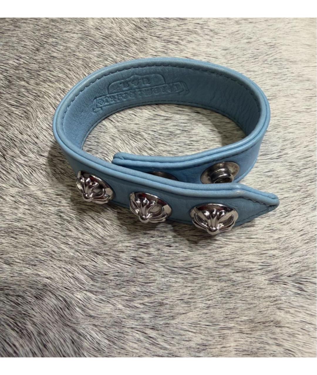 CHROME HEARTS Голубой серебряный браслет, фото 3