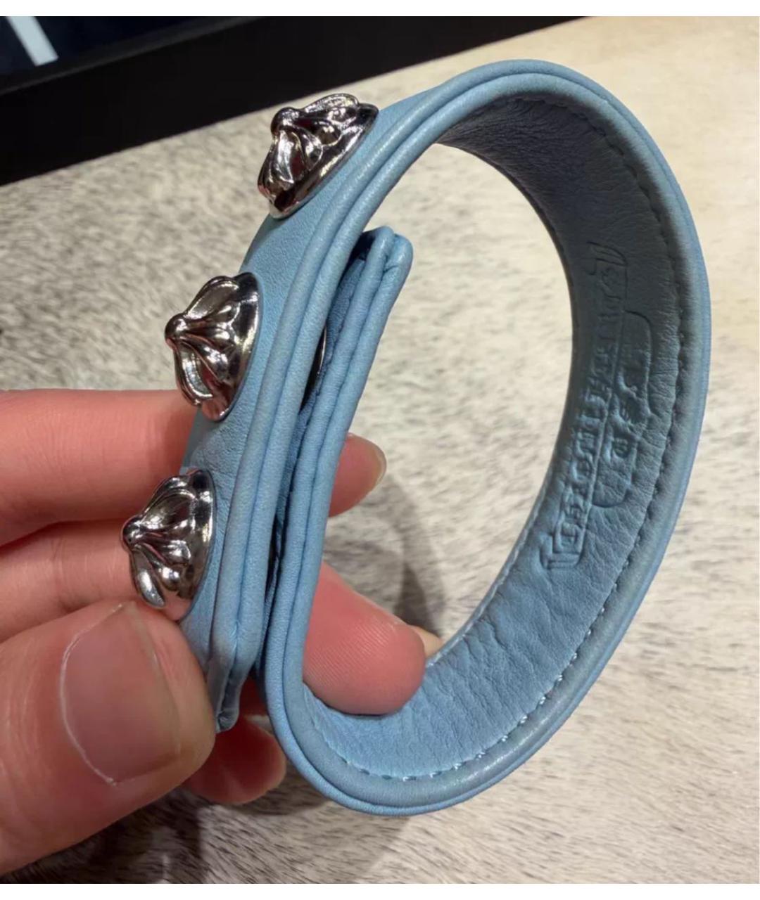 CHROME HEARTS Голубой серебряный браслет, фото 5