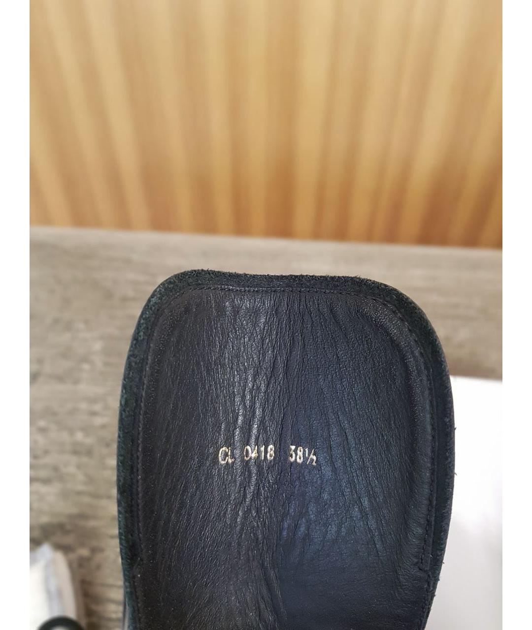 CHRISTIAN DIOR Черные кожаные ботинки, фото 5