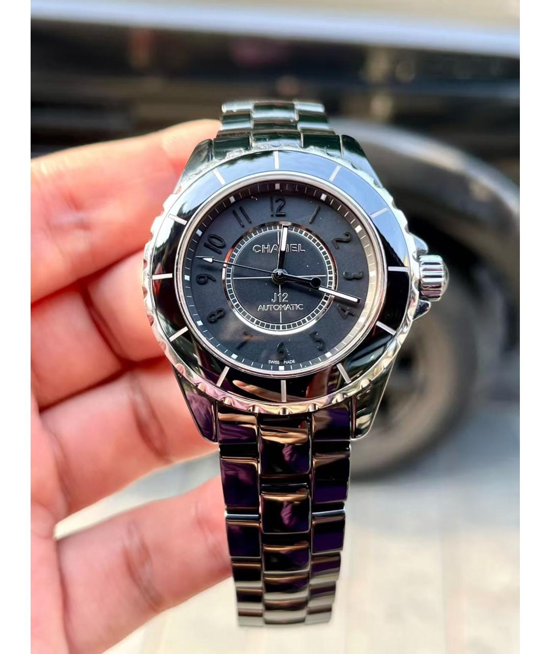 CHANEL Черные часы, фото 2