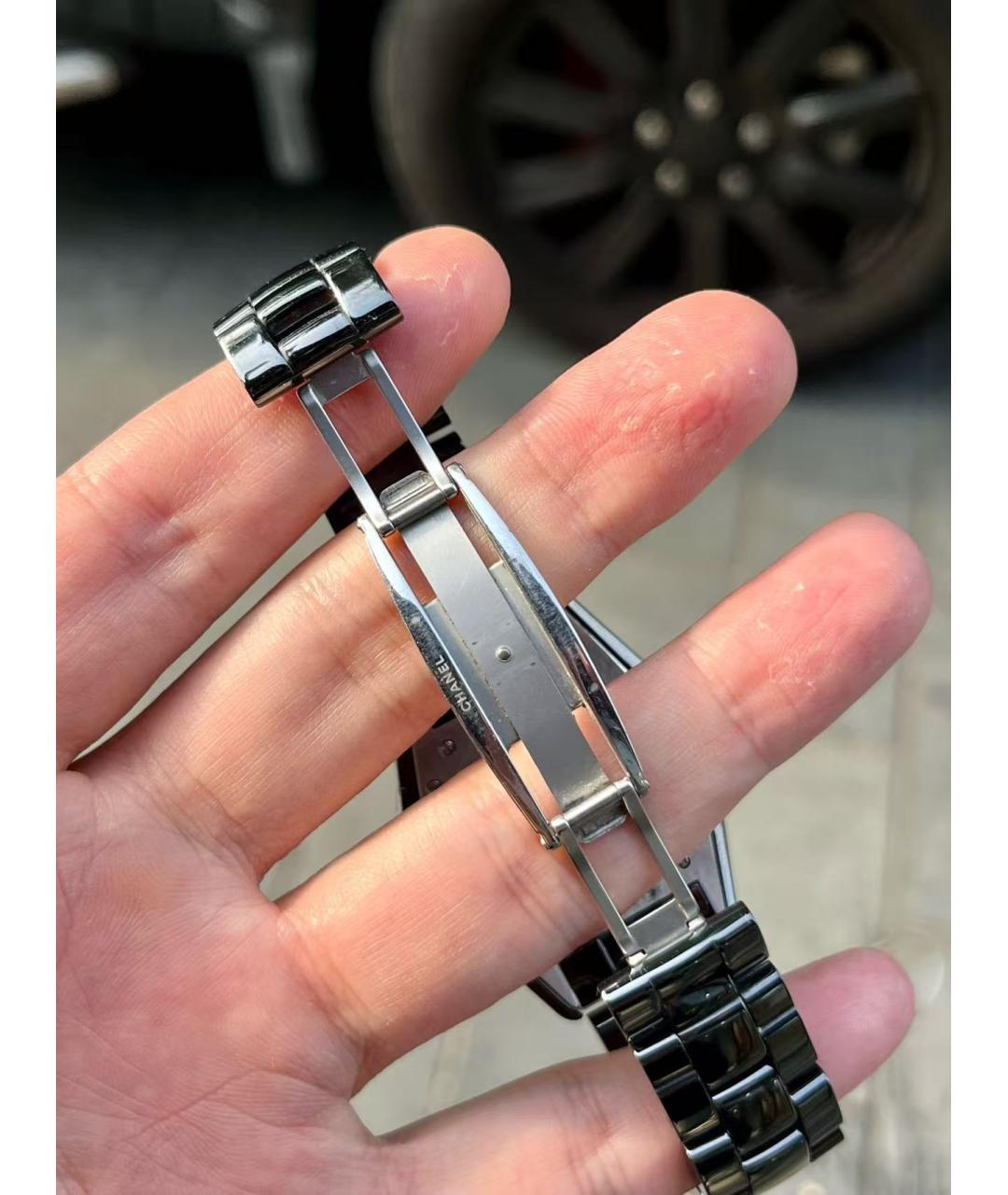 CHANEL Черные часы, фото 6