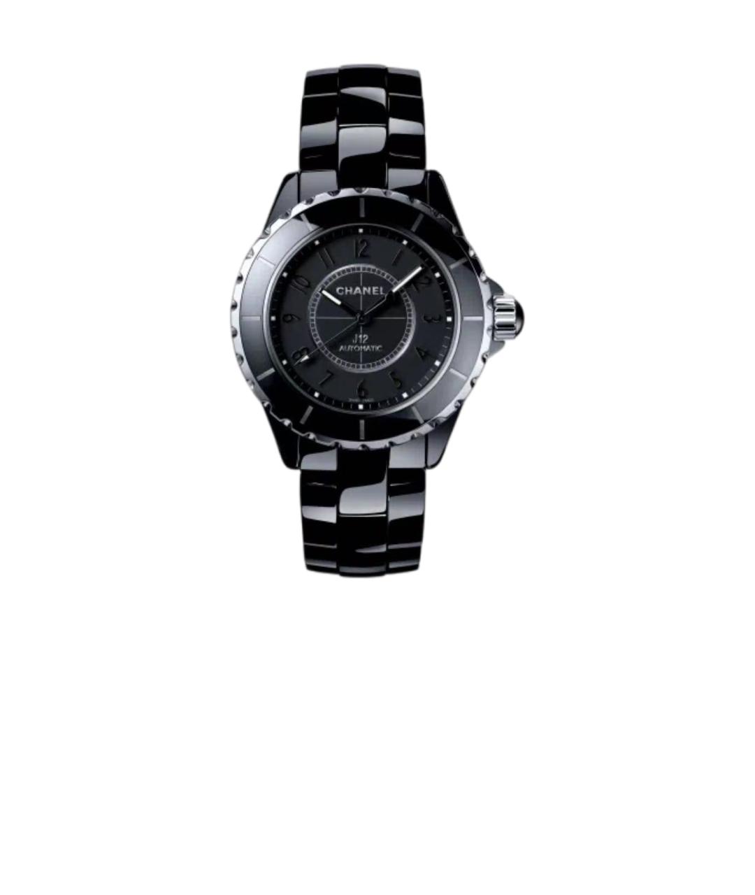 CHANEL Черные часы, фото 7