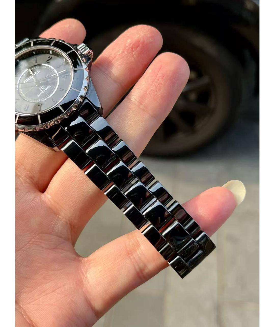 CHANEL Черные часы, фото 4