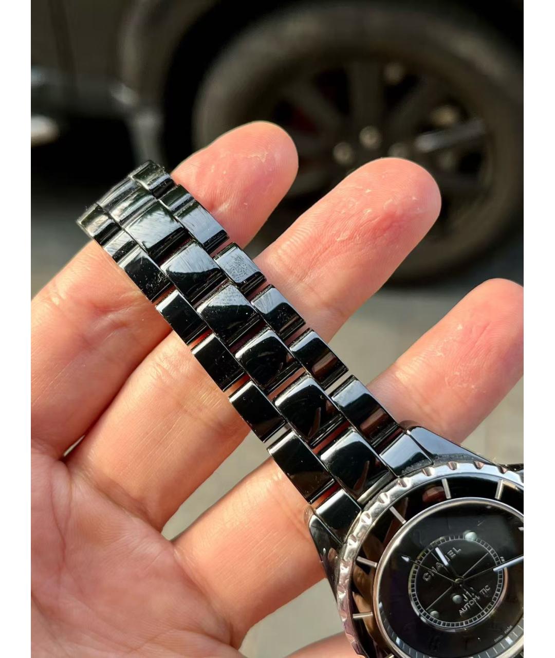 CHANEL Черные часы, фото 5