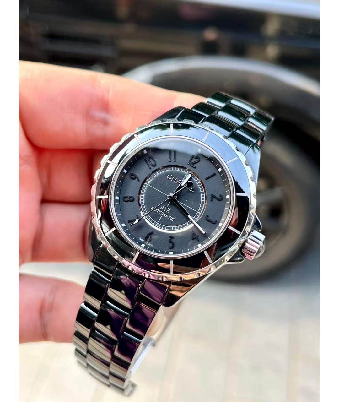 CHANEL Черные часы, фото 3