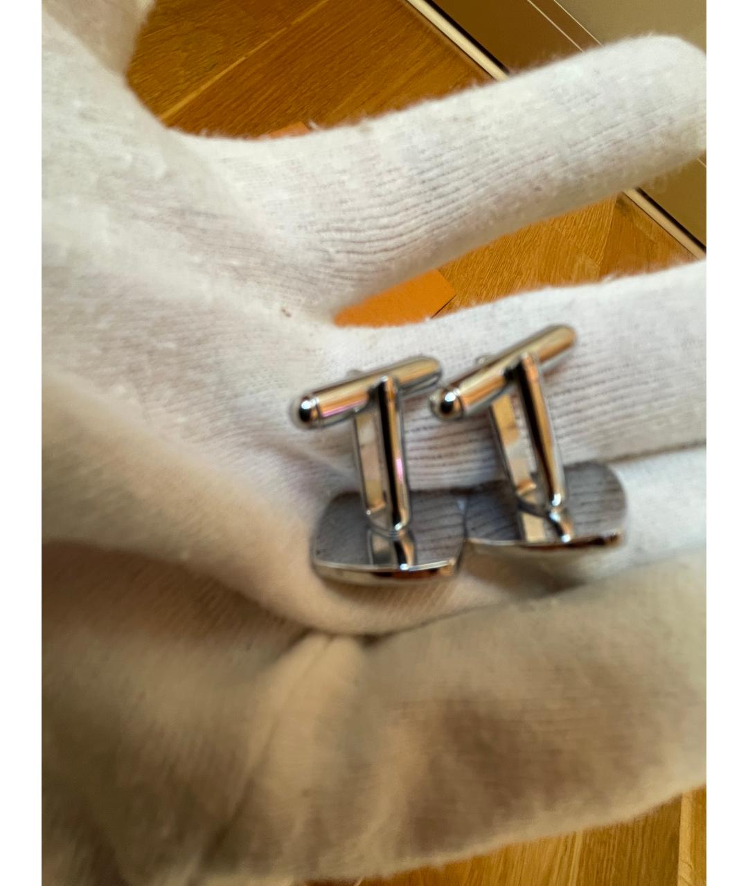 LOUIS VUITTON Золотые металлические запонки, фото 4