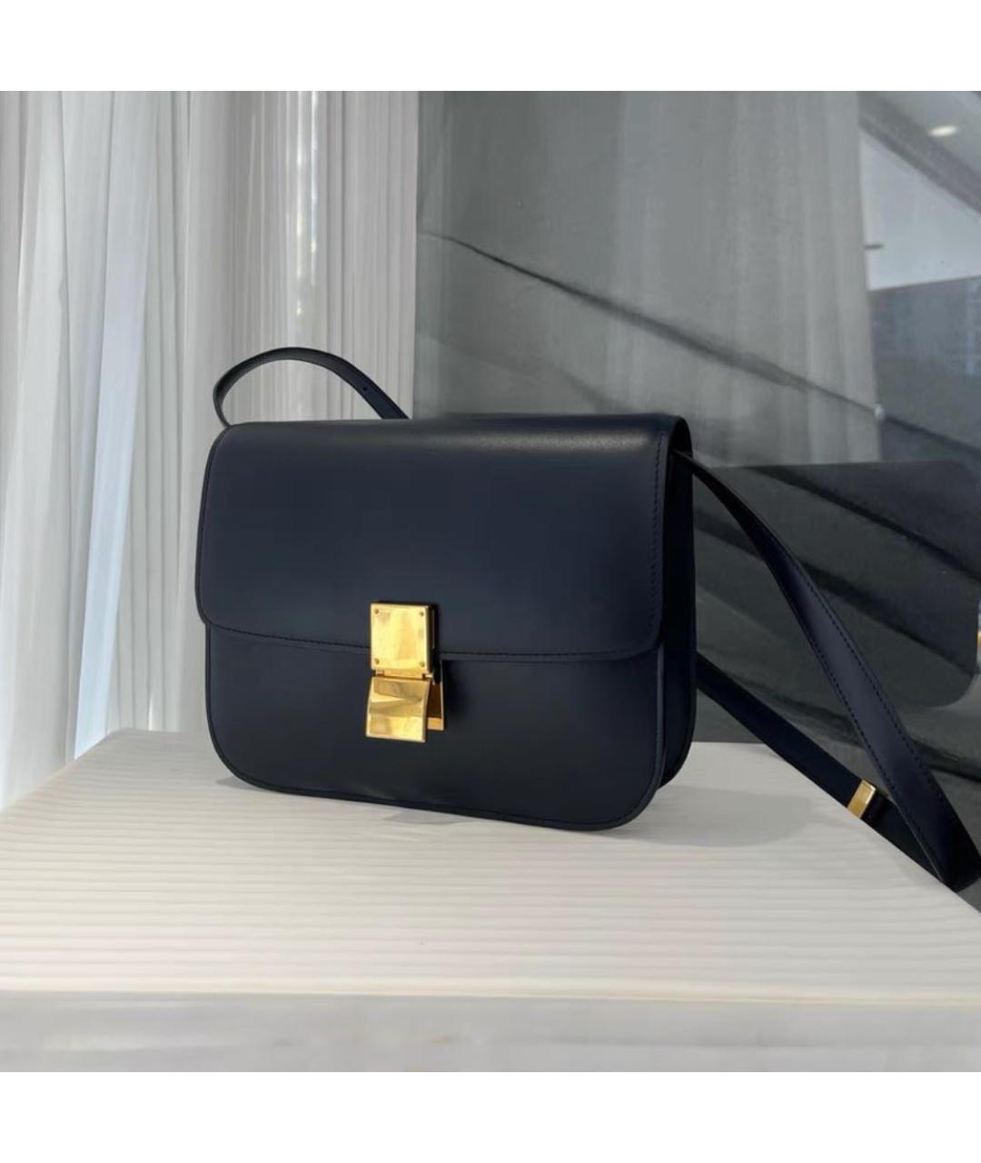 CELINE Черная кожаная сумка через плечо, фото 3