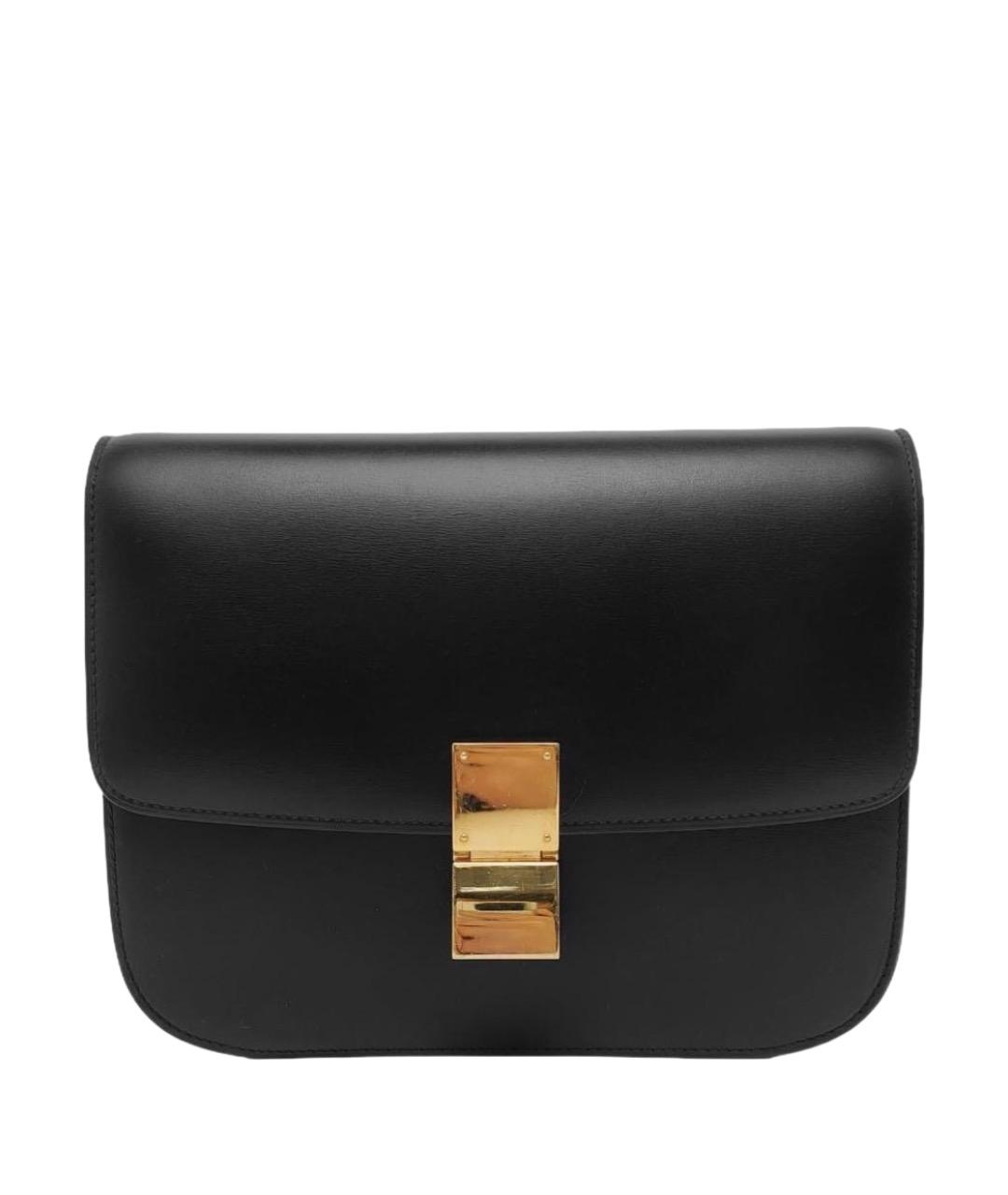 CELINE Черная кожаная сумка через плечо, фото 1